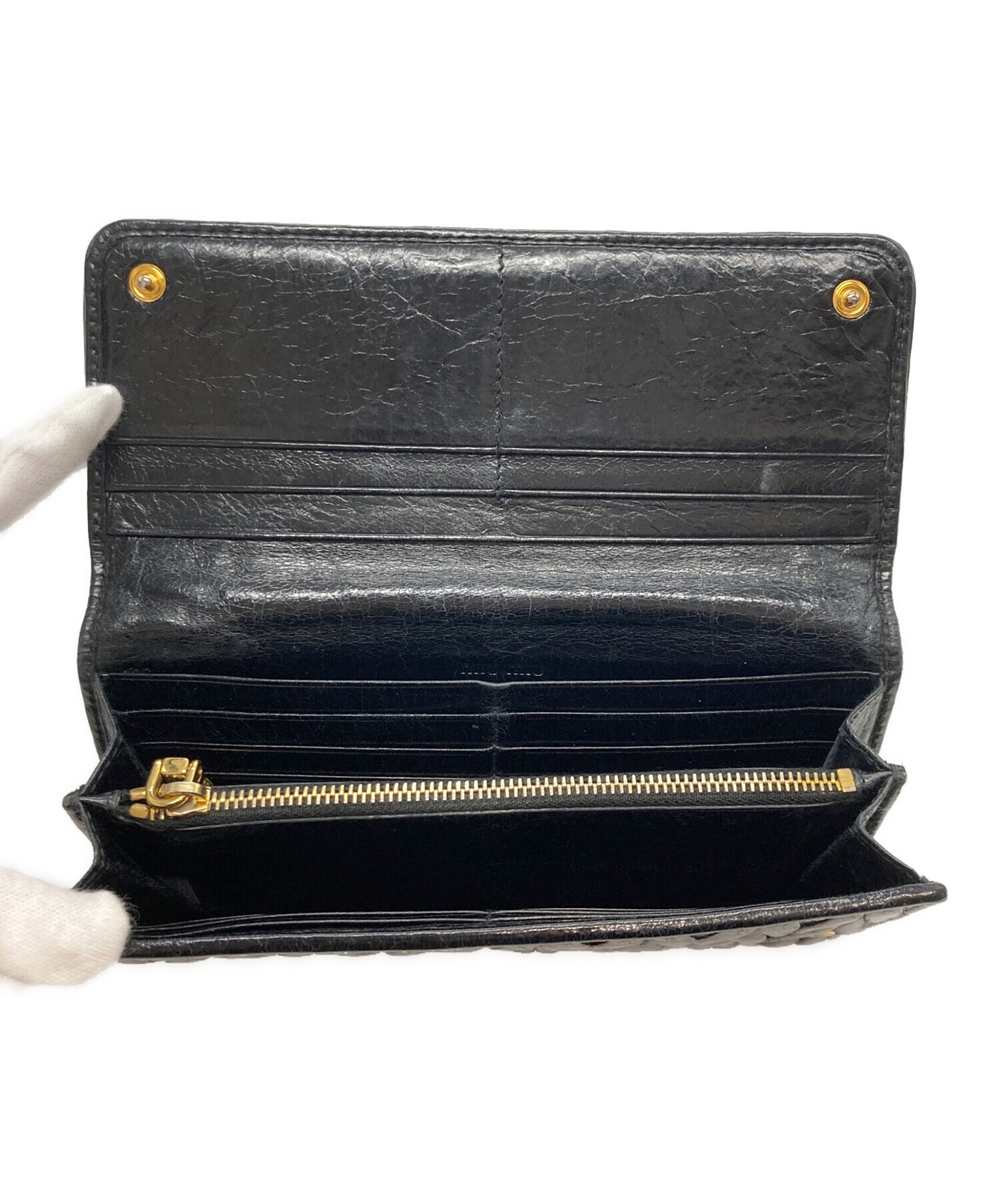 中古・古着通販】MIU MIU (ミュウミュウ) マテラッセ ロングウォレット 