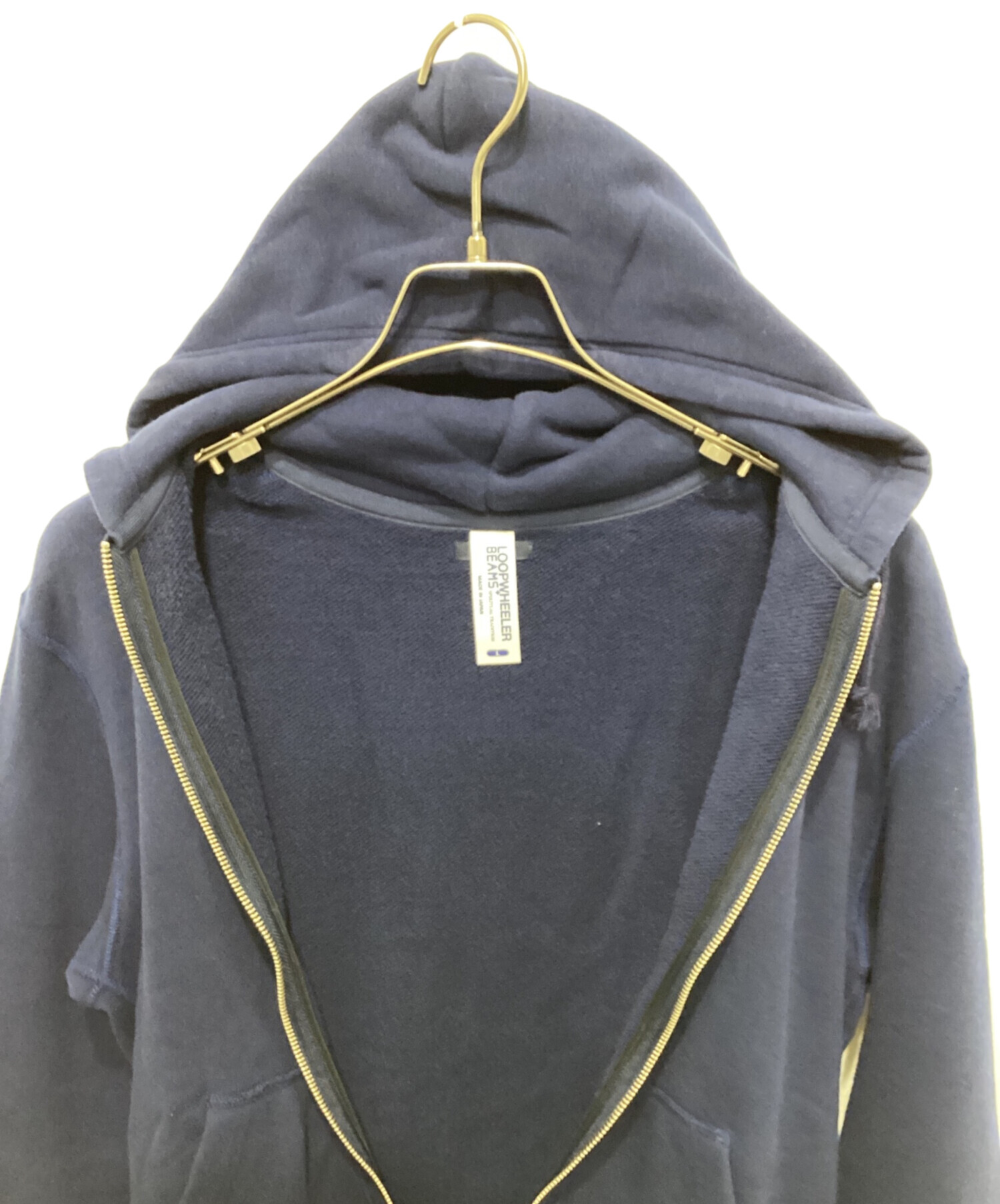 LOOPWHEELER Beams ループウィラー ジップパーカー ネイビーXL BEAMS+（ビームスプラス） トレーナー スウェット LOOPWHEELER × BEAMS