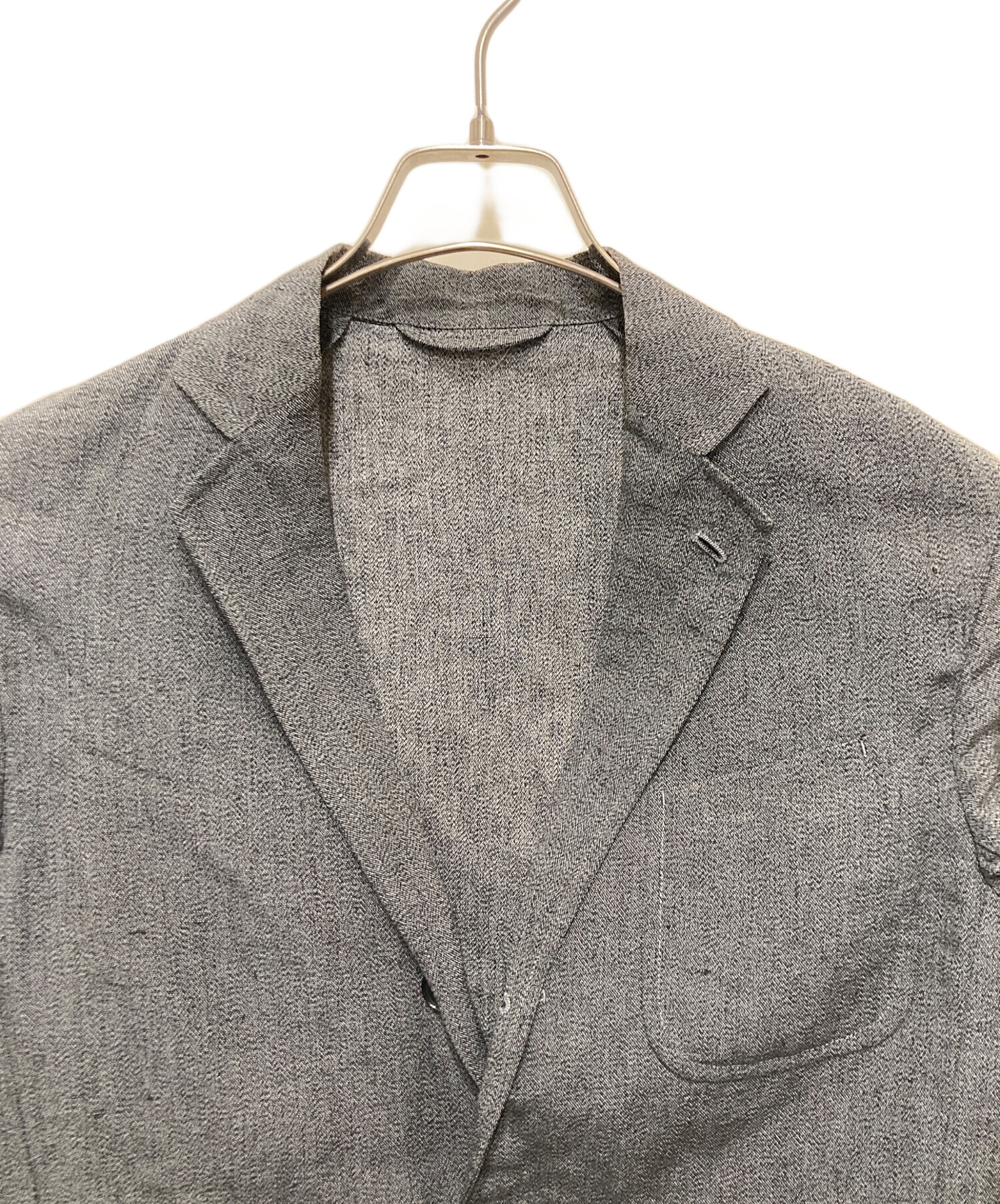 1 comoli コモリ ウール リネン チャコールグレー テーラードジャケット COMOLI / Linen × Wool Jacket & Pants – MaW SAPPORO
