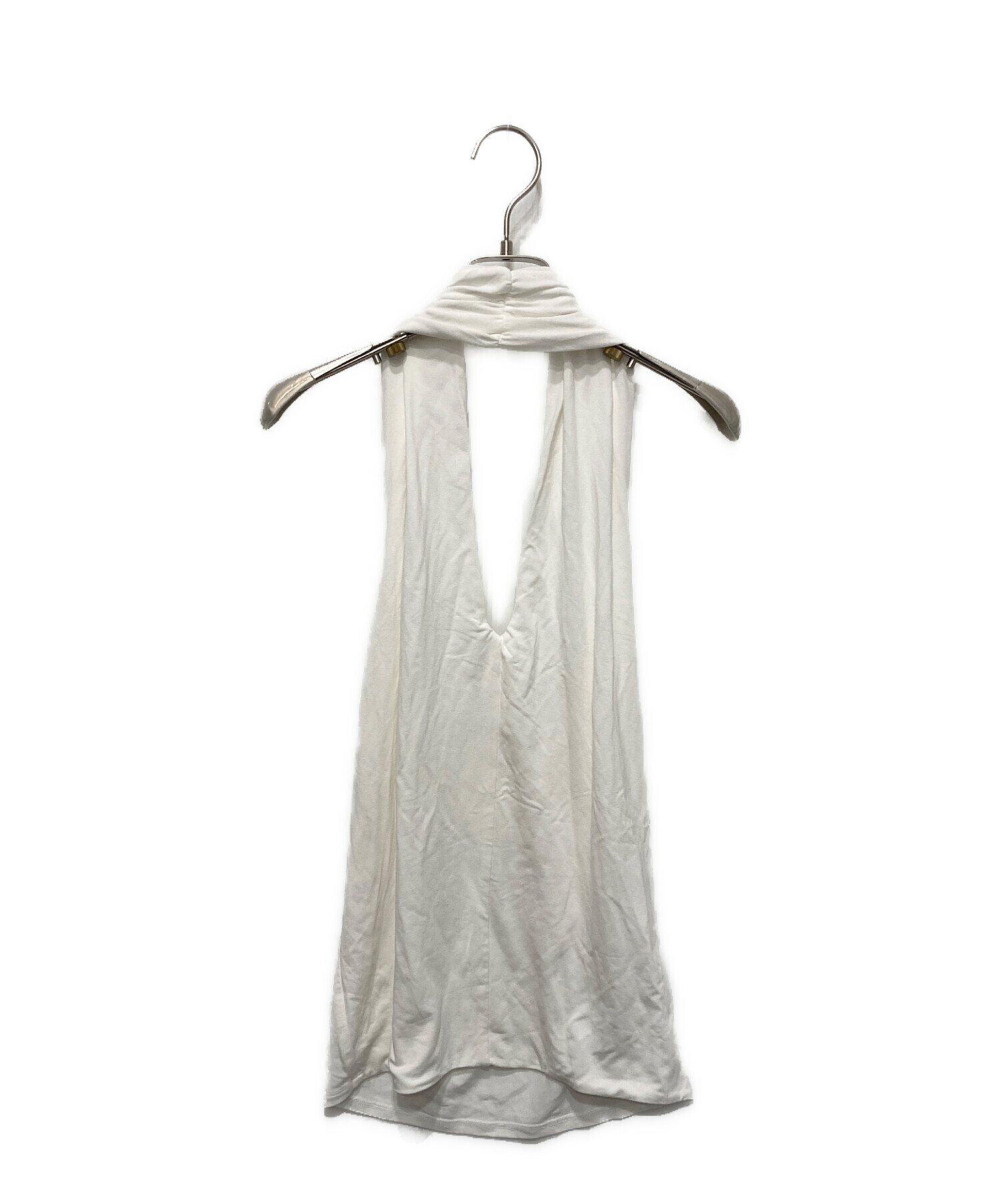 最終価格【yo BIOTOP】rayon bare halter neck 中古・古着通販】yo BIOTO (ビオトープ) rayon bare halter neck