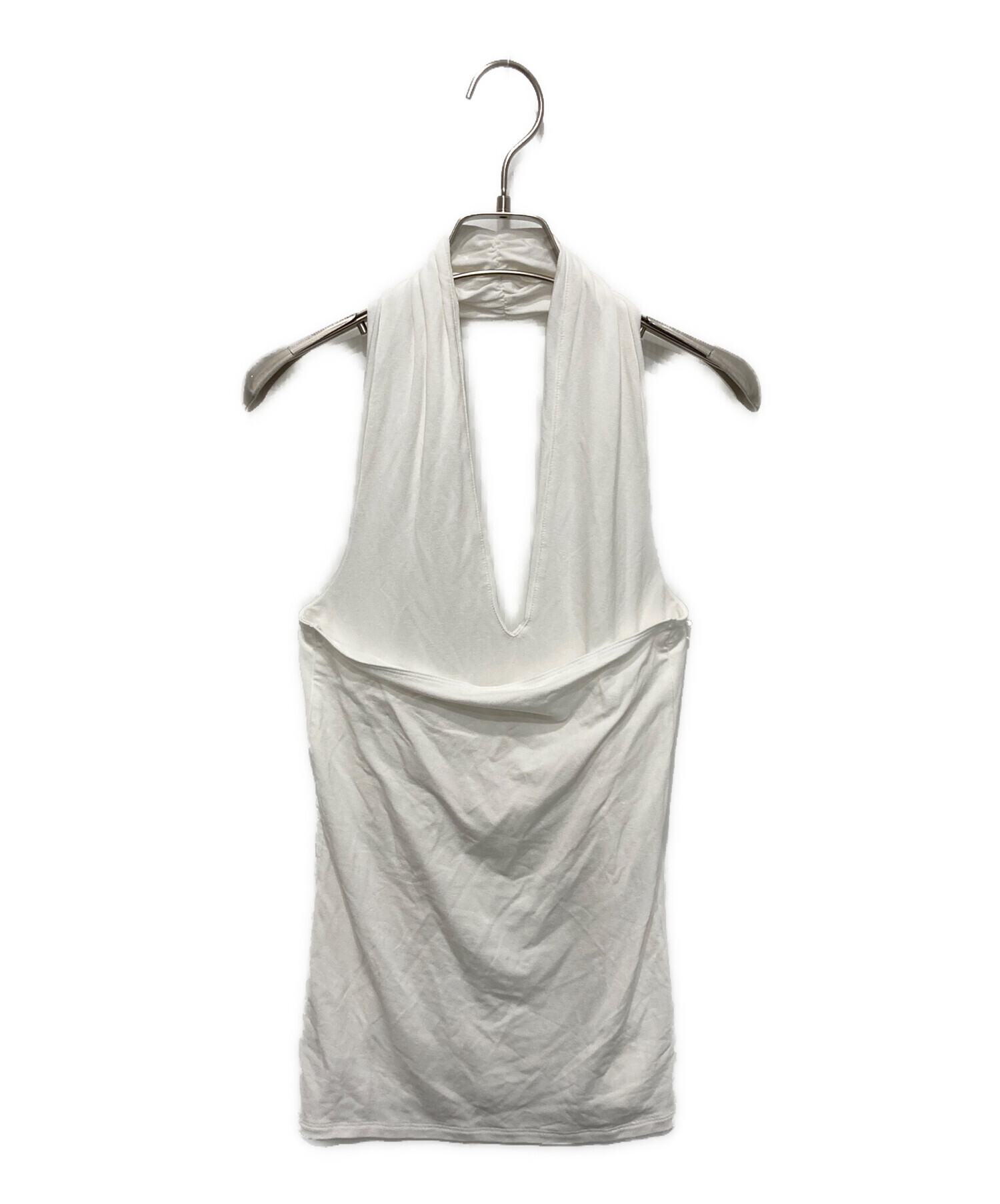 最終価格【yo BIOTOP】rayon bare halter neck 中古・古着通販】yo BIOTO (ビオトープ) rayon bare halter neck