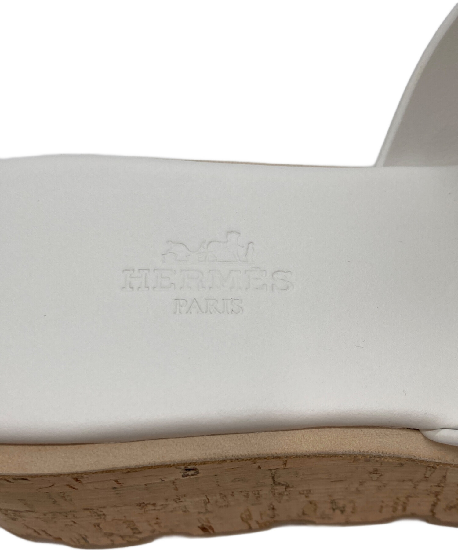 中古・古着通販】HERMES (エルメス) ウェッジソールサンダル ホワイト