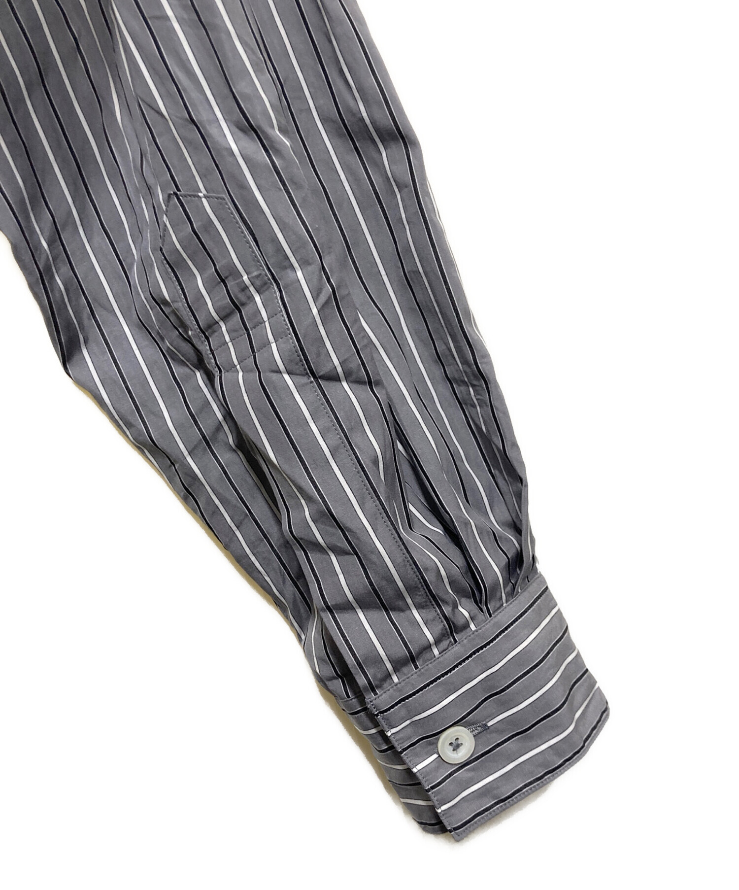 マーガレットハウエル＊ストライプシャツ MHL.（エムエイチエル） ブラウス シャツ GRAPHIC COTTON STRIPE