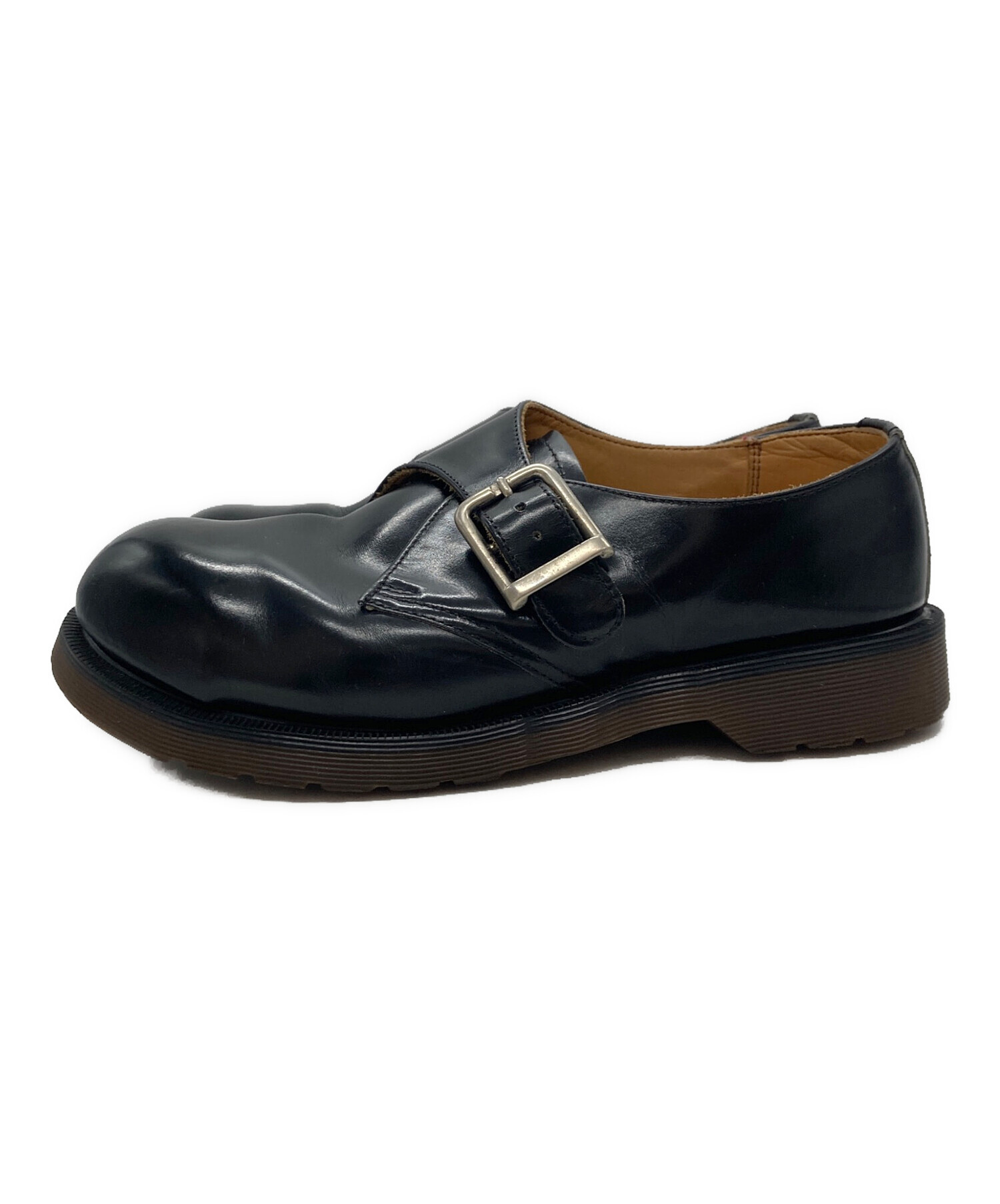 ドクターマーチン　モンストラップ　UK8 黒　 イングランド製 中古・古着通販】Dr.Martens (ドクターマーチン) モンクストラップ