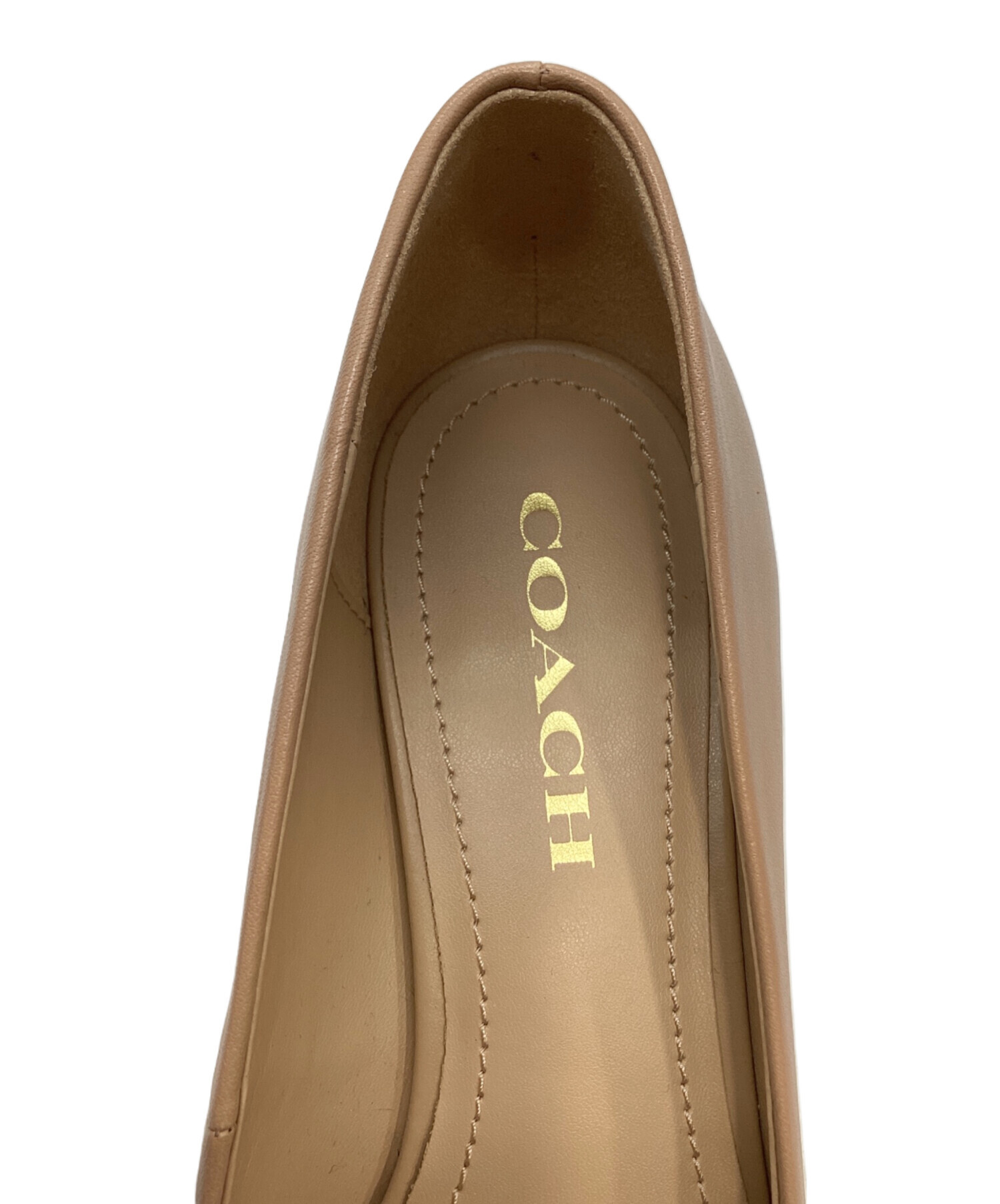 中古・古着通販】COACH (コーチ) ウィラパンプス ベージュ サイズ:7.5