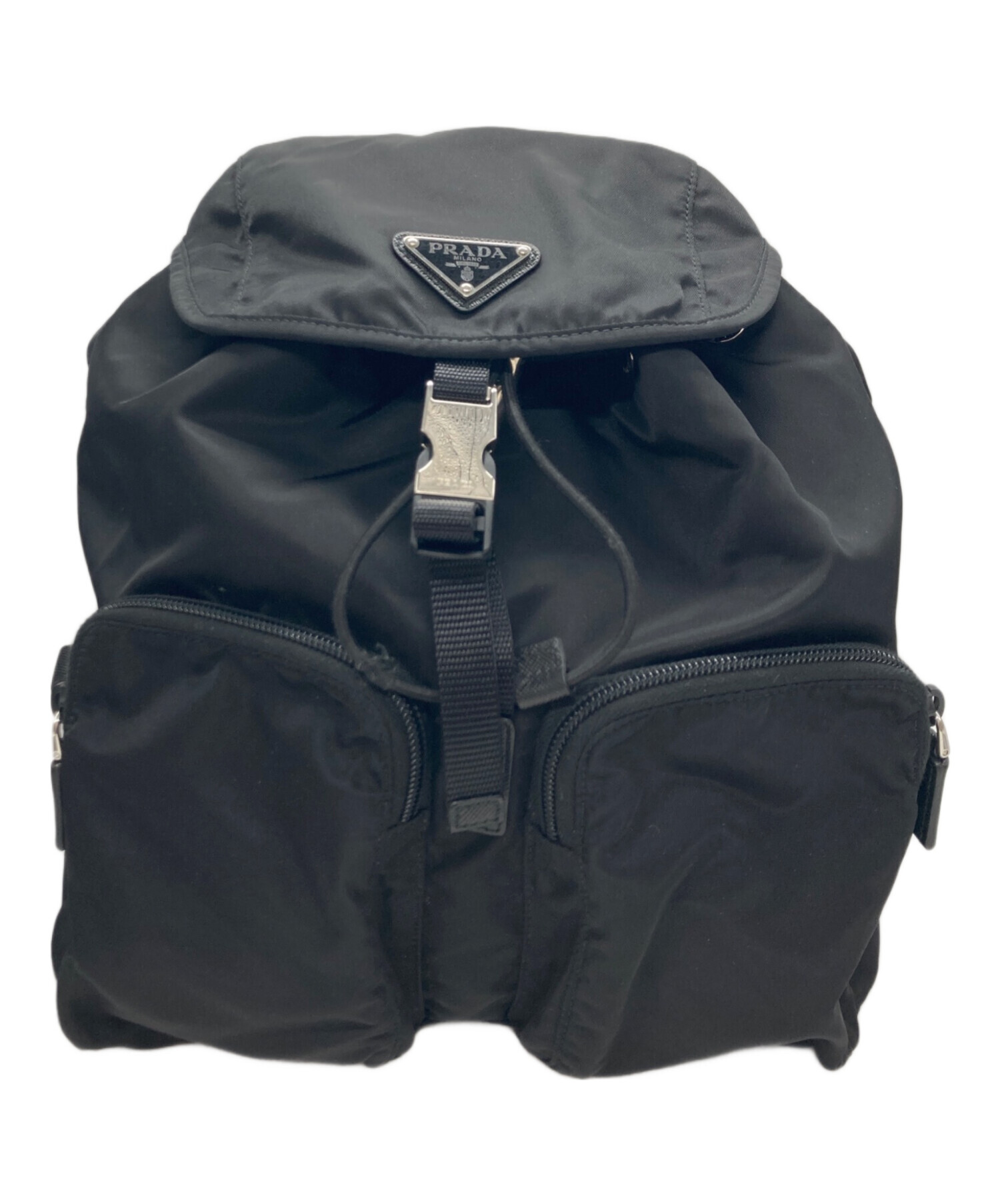 中古・古着通販】PRADA (プラダ) ナイロンバックパック ブラック 