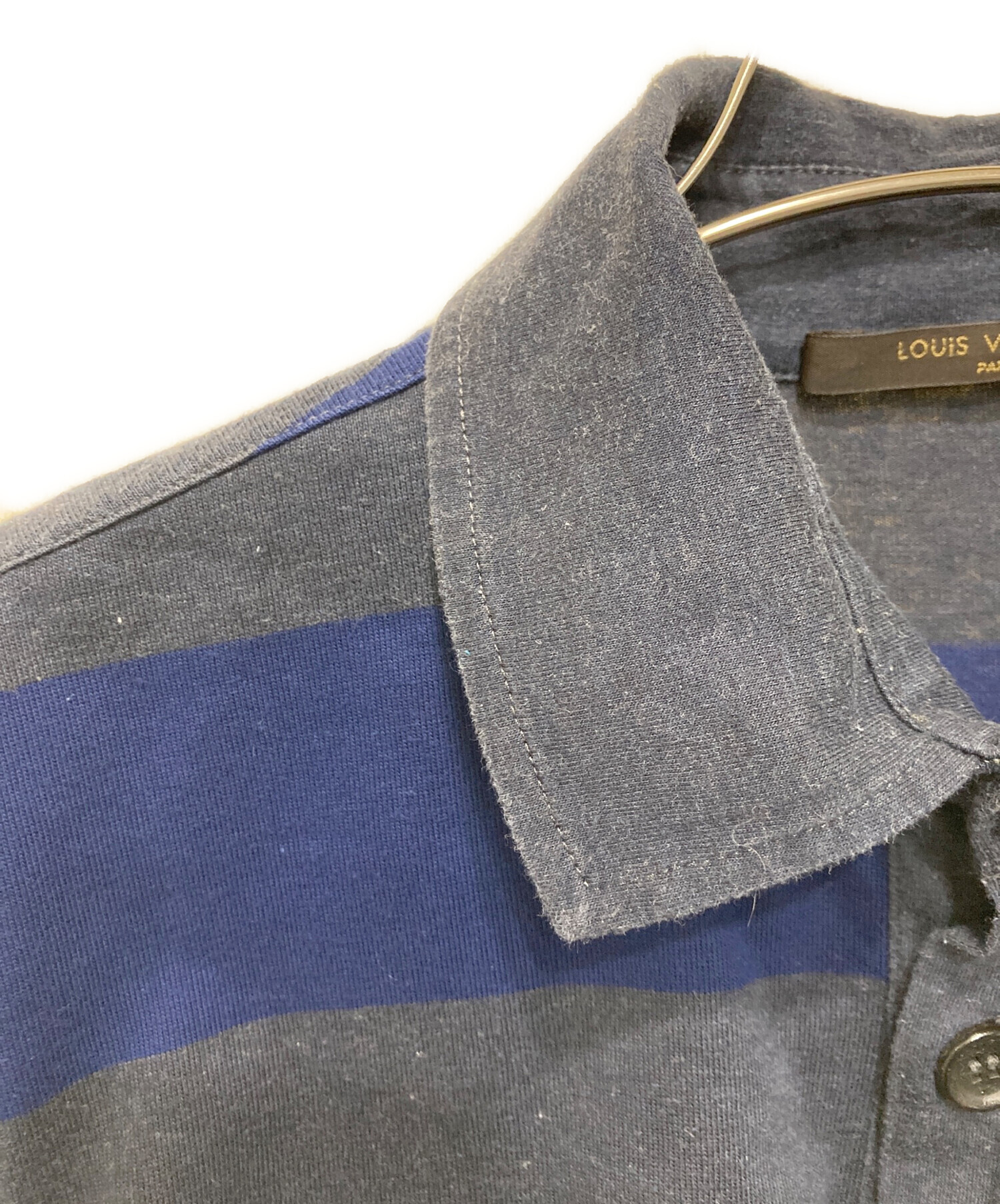 中古・古着通販】LOUIS VUITTON (ルイ ヴィトン) ボーダーLV ロゴ