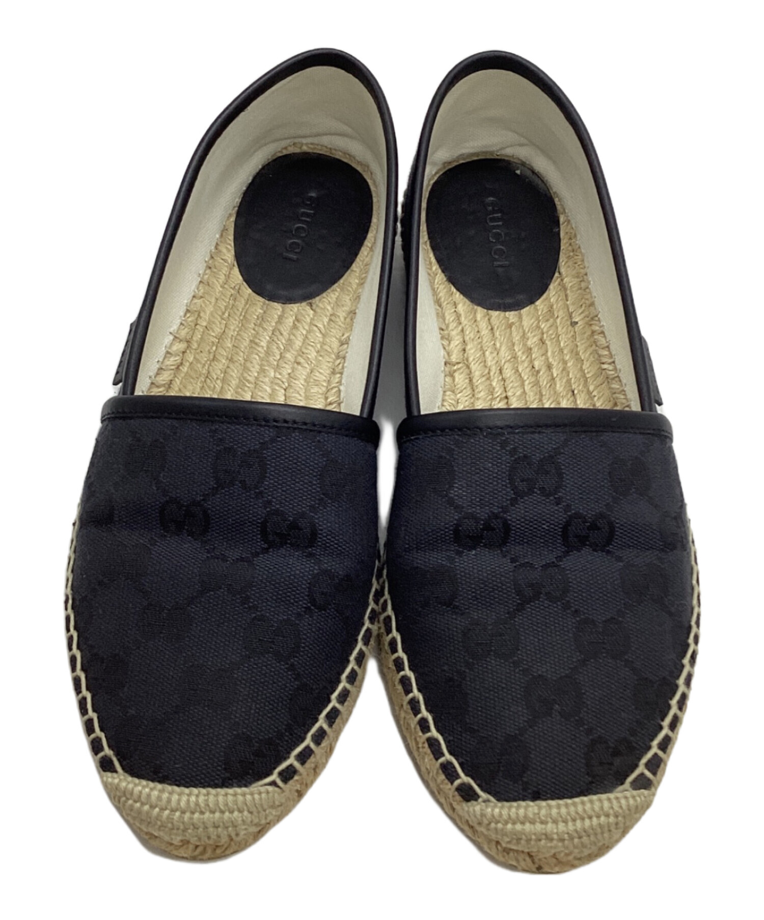 中古・古着通販】GUCCI (グッチ) キャンバス×レザー エスパドリーユ 