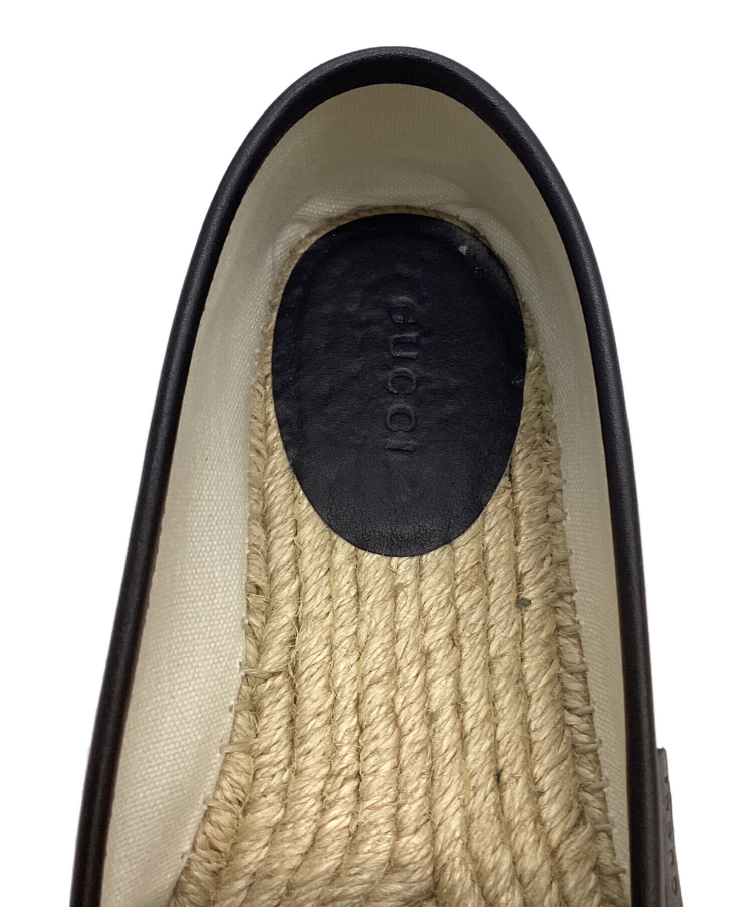 中古・古着通販】GUCCI (グッチ) キャンバス×レザー エスパドリーユ