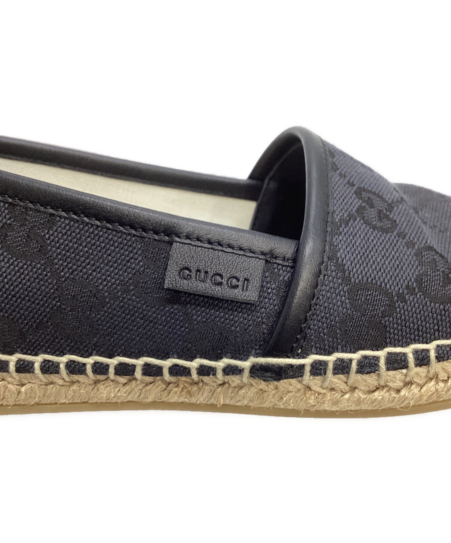 中古・古着通販】GUCCI (グッチ) キャンバス×レザー エスパドリーユ