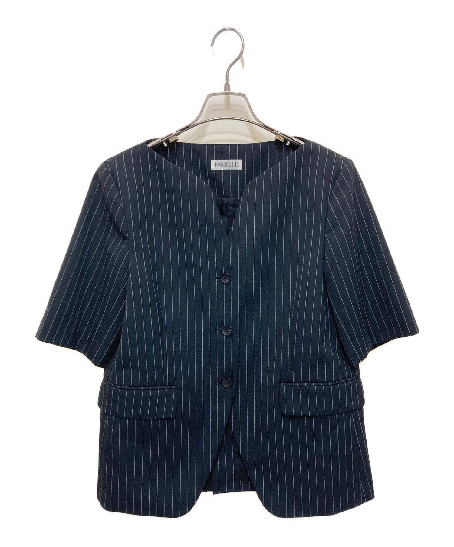 中古・古着通販】EMOELLE (エモエレ) スリットネックハーフスリーブ