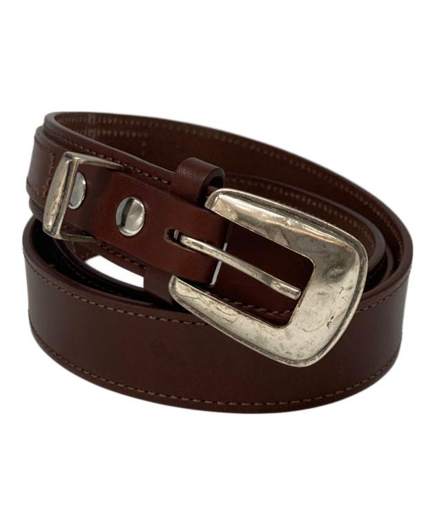 中古・古着通販】LEMAIRE (ルメール) MINIMAL WESTERN BELT ブラウン