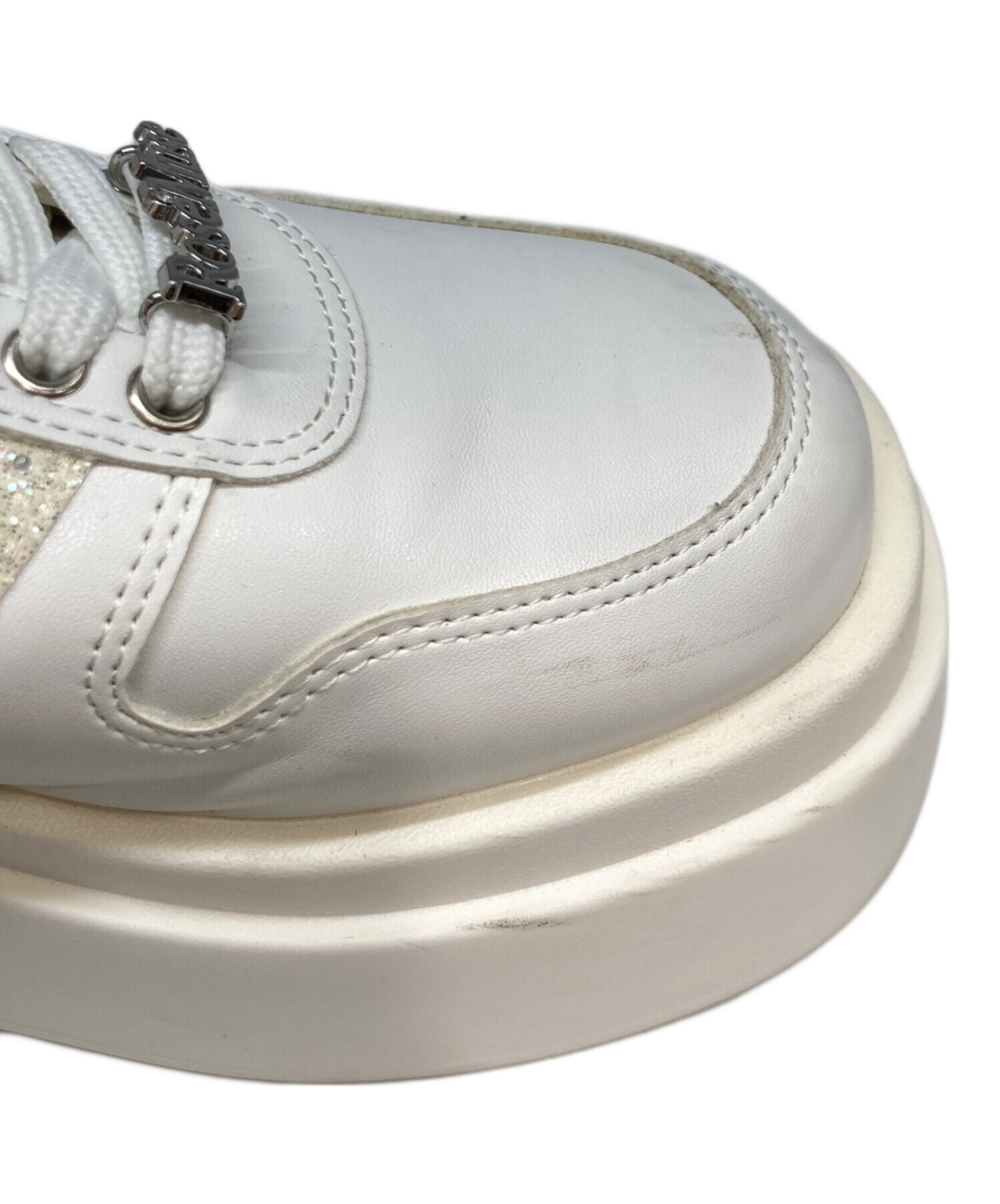Rosé Muse Glitter Point Sneakers ホワイト