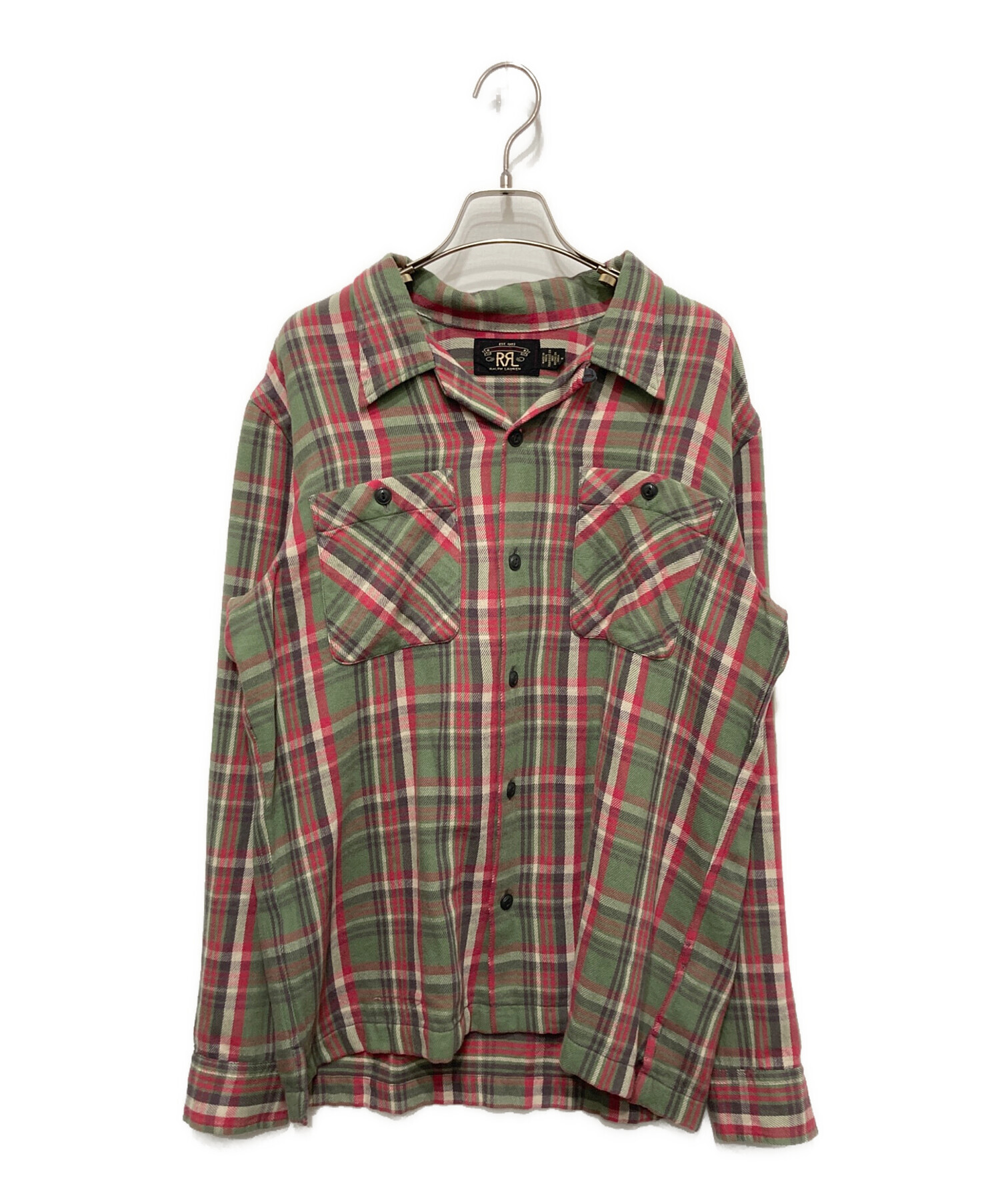 中古・古着通販】RRL (ダブルアールエル) チェックツイルキャンプ