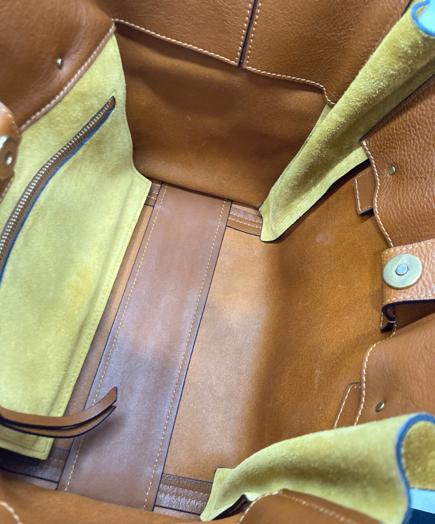 Chloé クロエ MILO マイロレザートートバッグ グレージュ A4収納可 中古・古着通販】Chloe (クロエ) Milo/マイロトートバッグ ブラウン
