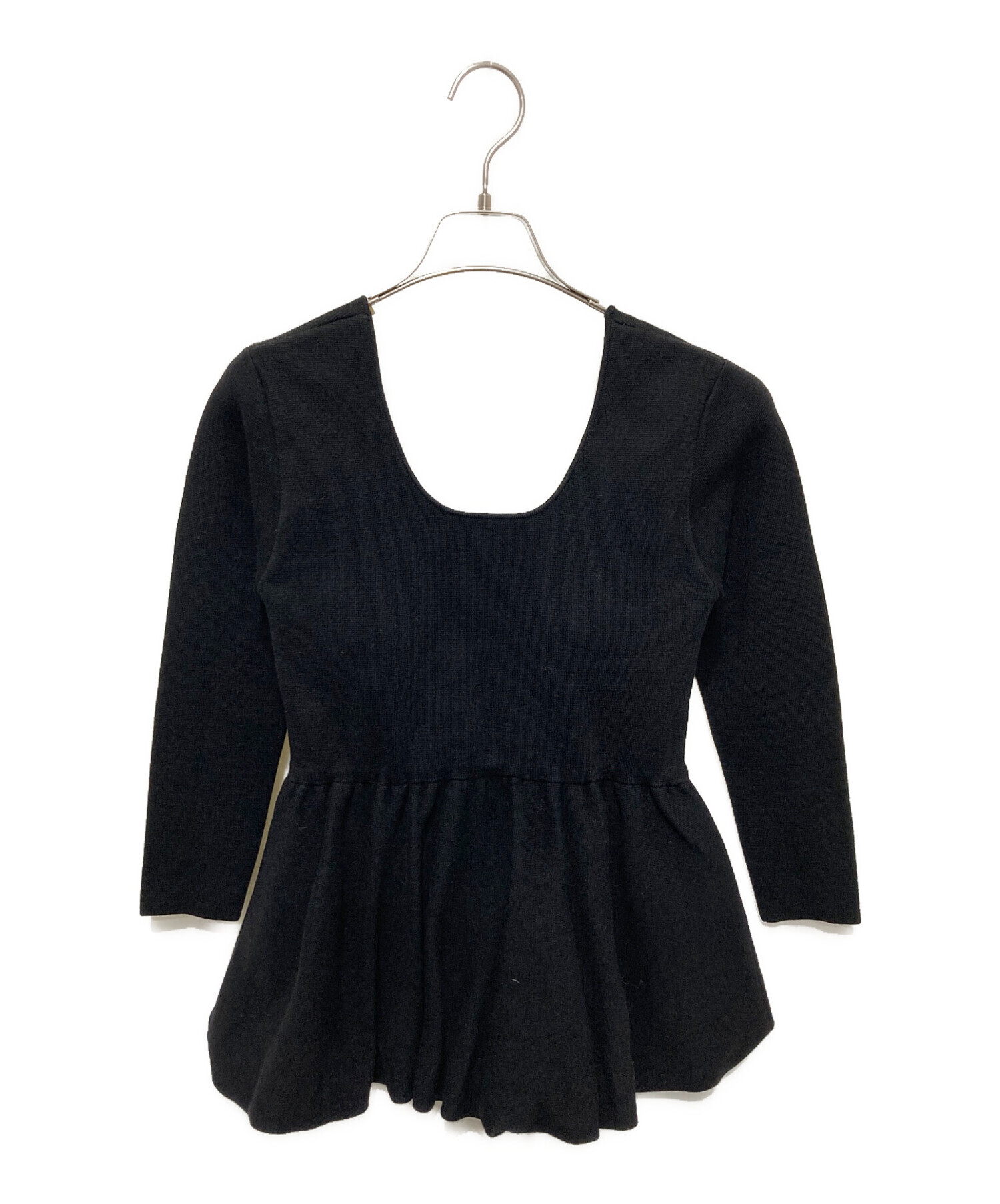 中古・古着通販】L'AUBE BLANC (ローブ ブラン) Balloon peplum Knit