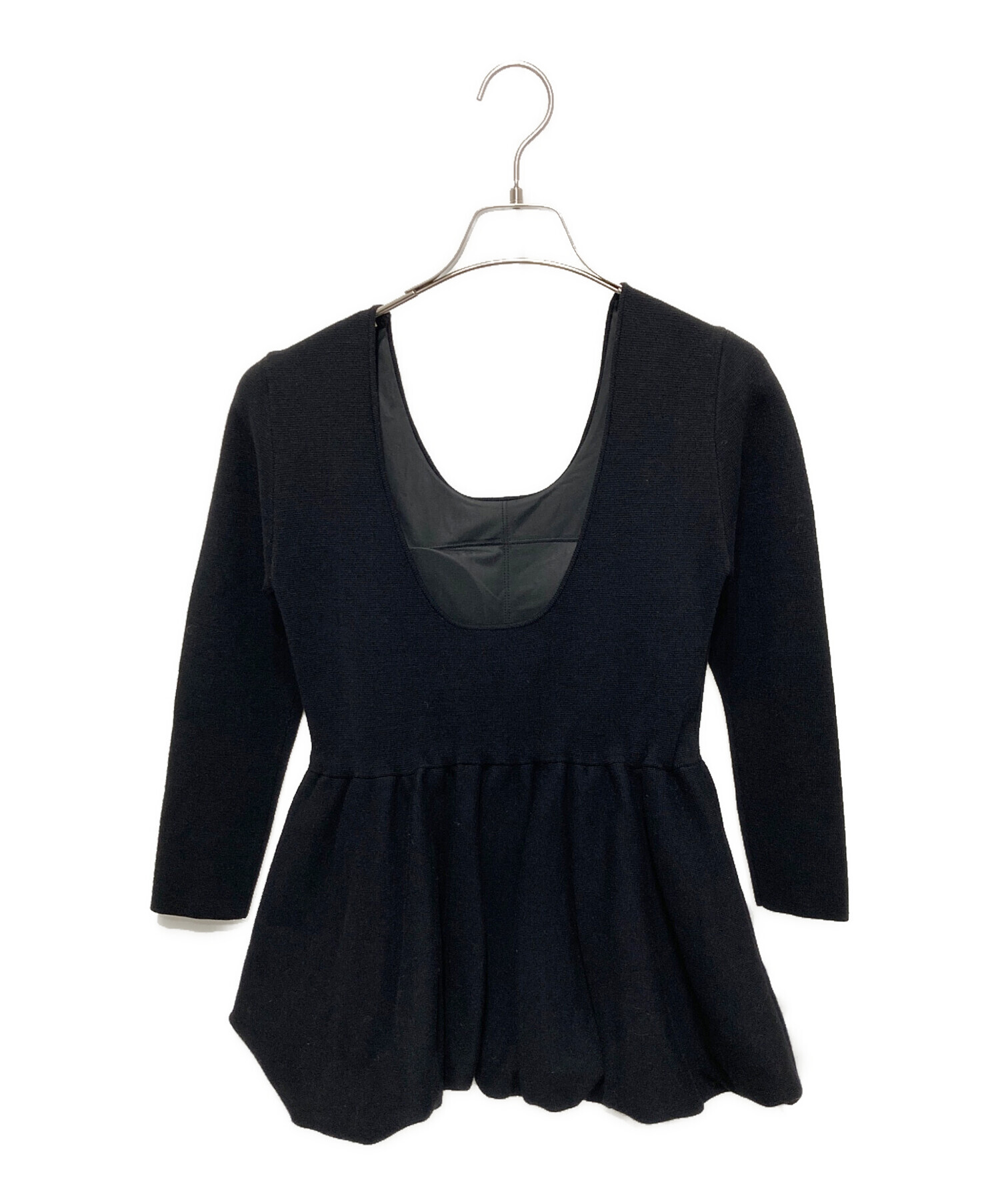中古・古着通販】L'AUBE BLANC (ローブ ブラン) Balloon peplum Knit