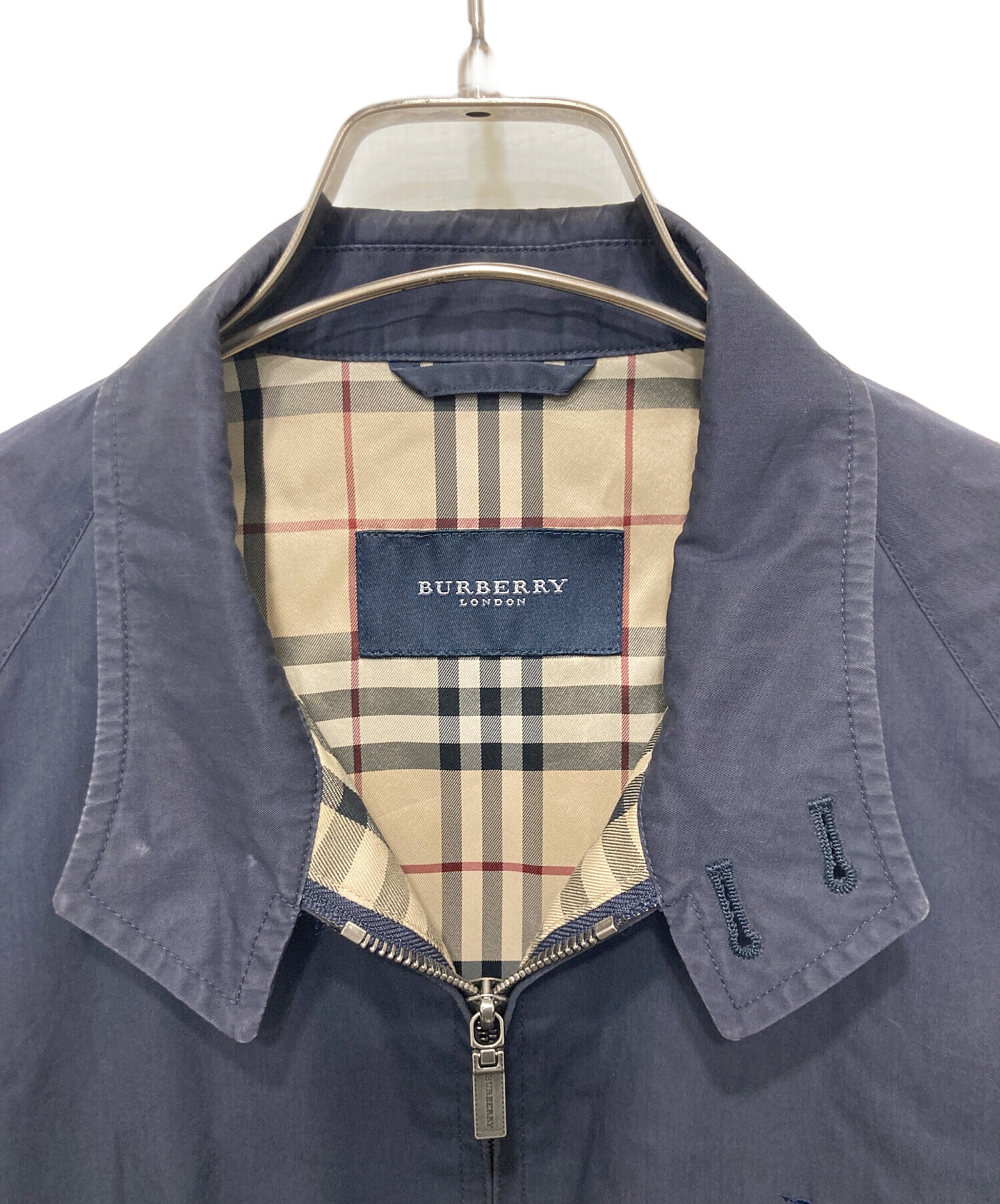 中古・古着通販】BURBERRY (バーバリー) スイングトップ ネイビー