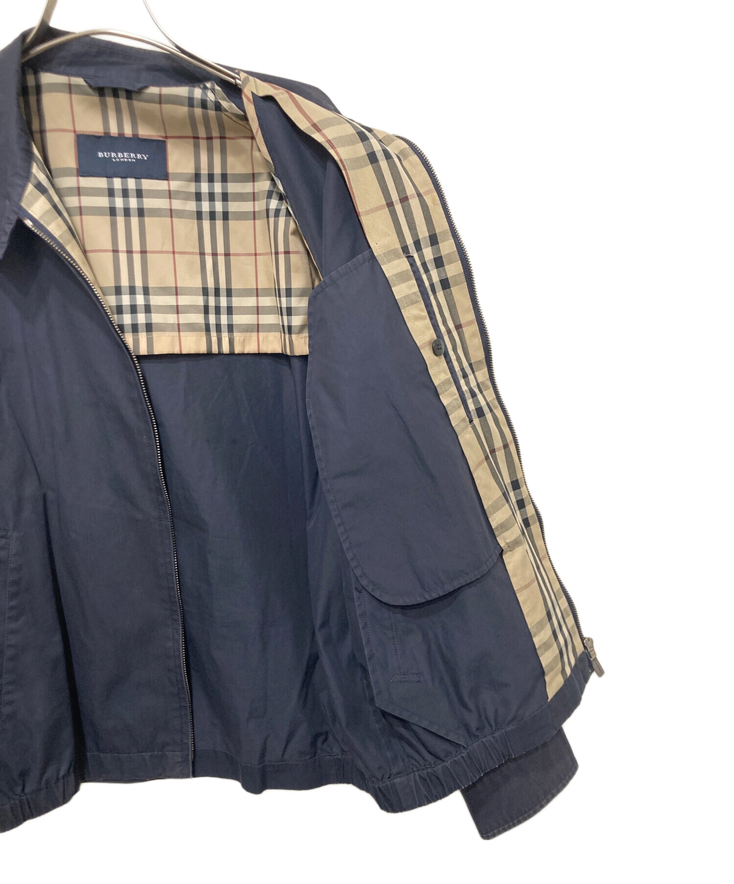 中古・古着通販】BURBERRY (バーバリー) スイングトップ ネイビー