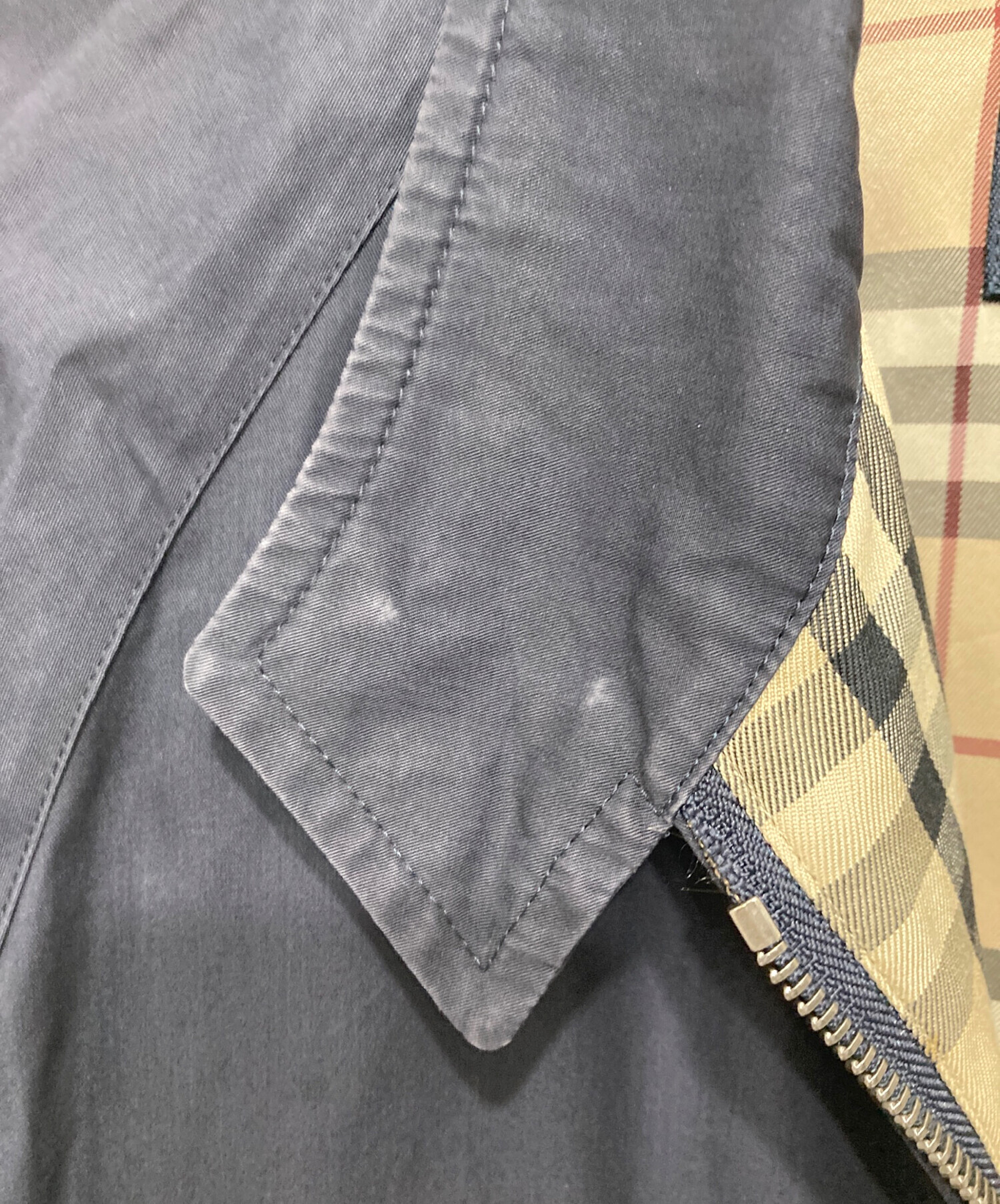 中古・古着通販】BURBERRY (バーバリー) スイングトップ ネイビー
