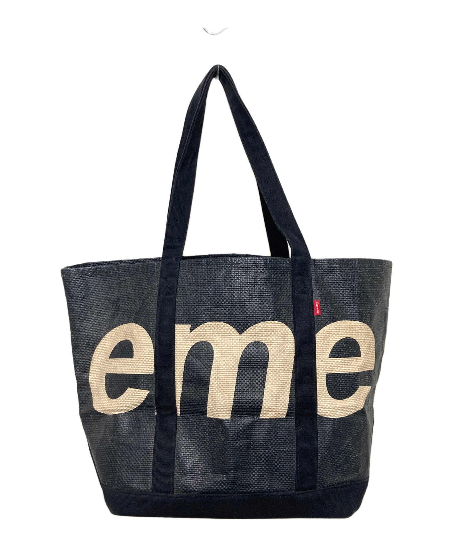中古・古着通販】Supreme (シュプリーム) Raffia Tote Bag ブラック