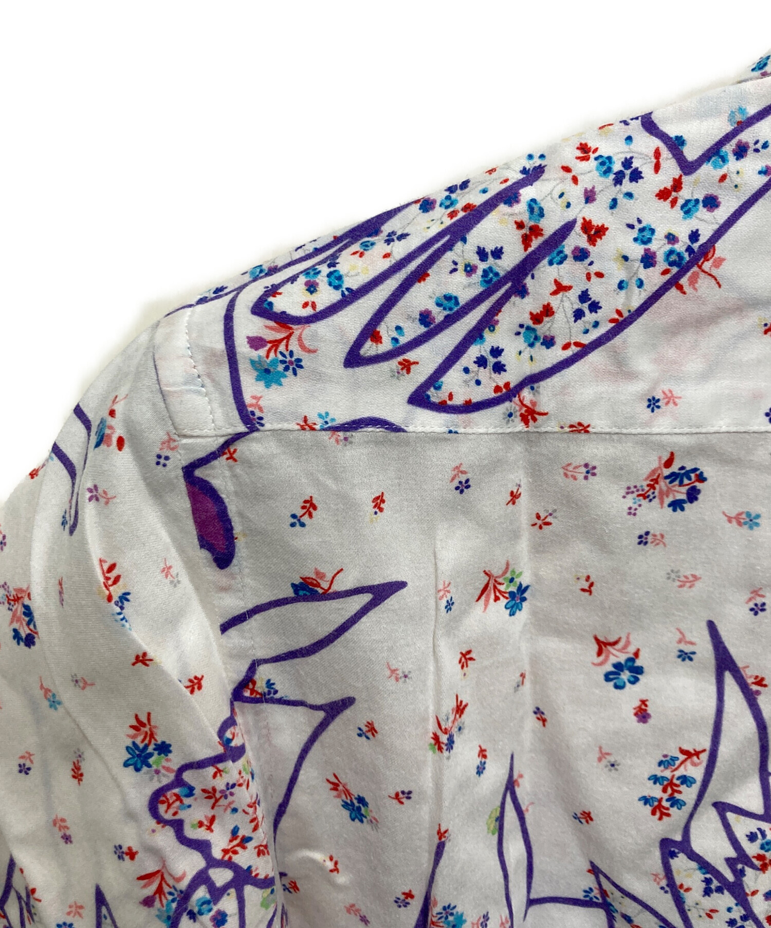 中古・古着通販】ETRO (エトロ) S/S総柄シャツ ホワイト サイズ:S