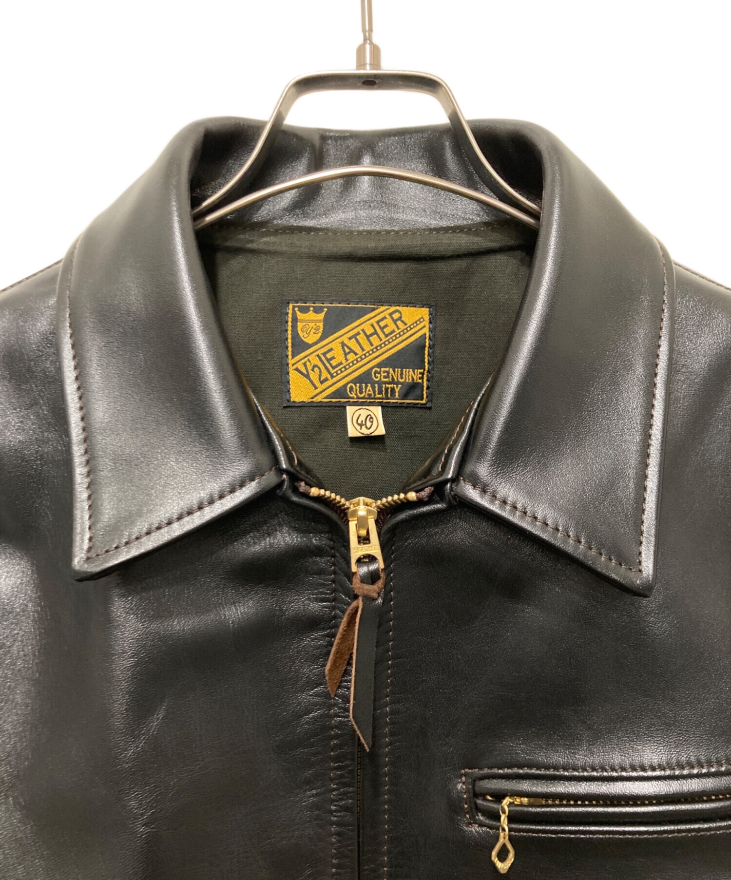 お値下げしました。 美品　室内での試着のみY2LEATHER 42 ホースハイド LUA×Y'2 LEATHER（ルア×ワイツーレザー） 】 Lua別注ホースハイド G