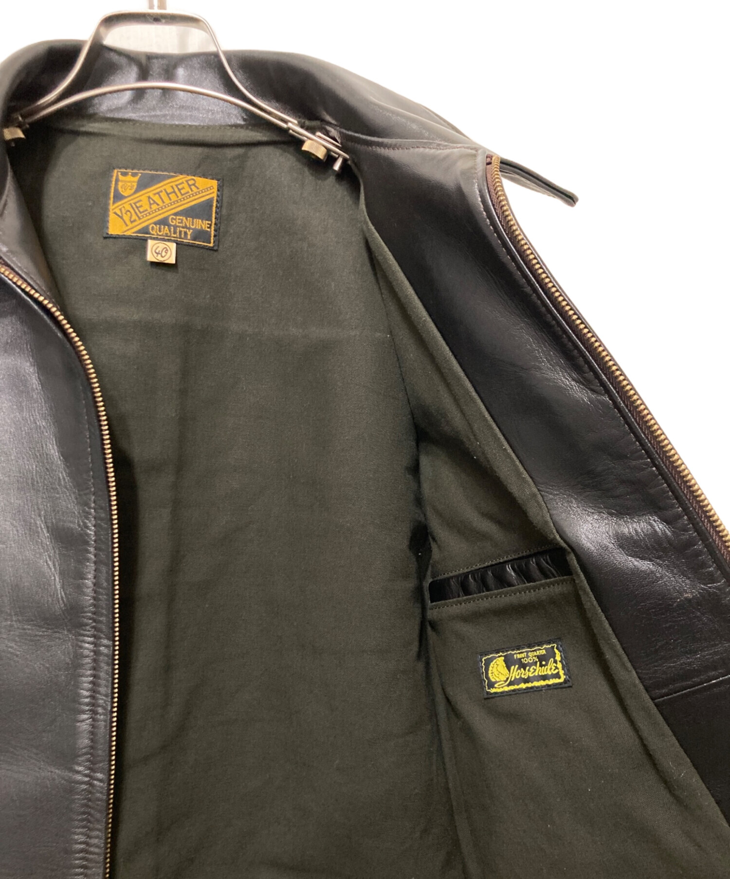 中古・古着通販】Y'2LEATHER (ワイツーレザー) ホースハイドレザー