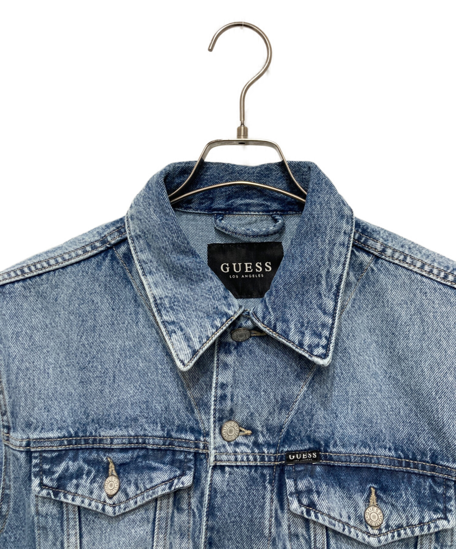中古・古着通販】GUESS (ゲス) デニムジャケット インディゴ サイズ:M 