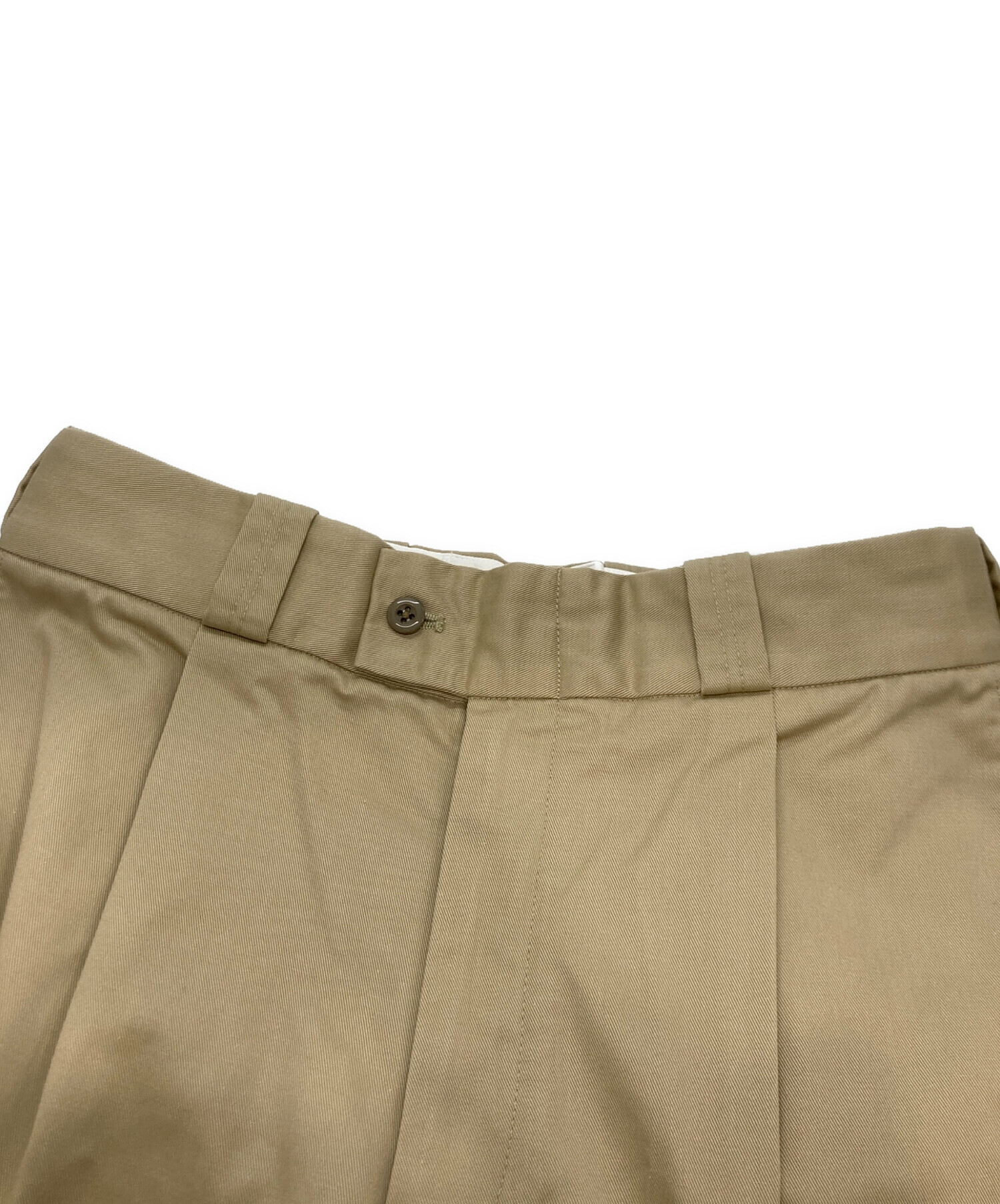 中古・古着通販】CAHLUMN (カウラム) TC Twill 1 Tuck Pants ベージュ
