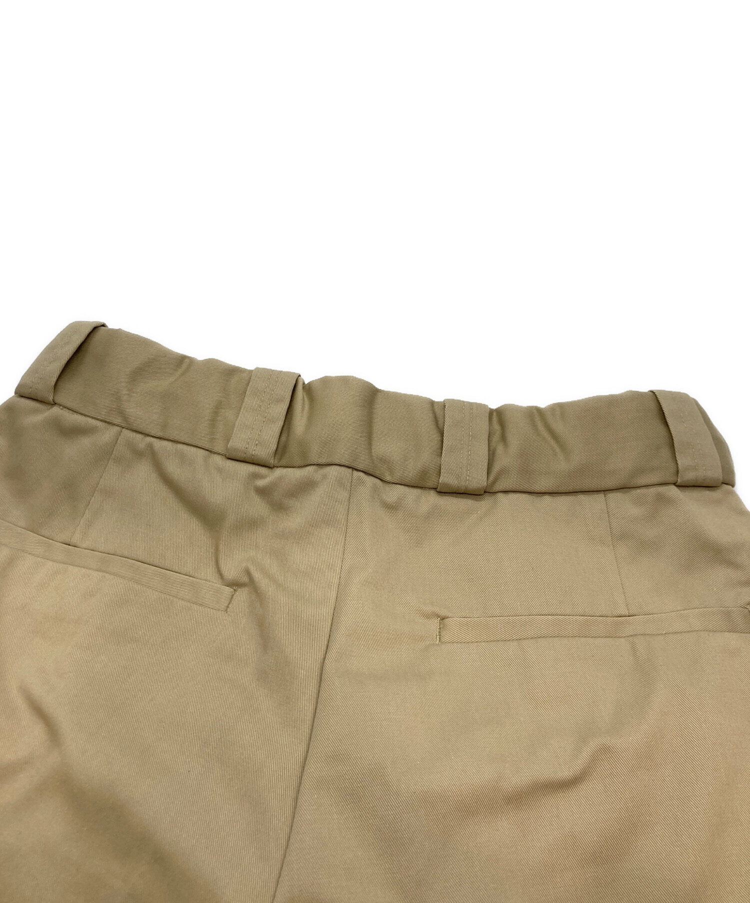中古・古着通販】CAHLUMN (カウラム) TC Twill 1 Tuck Pants ベージュ