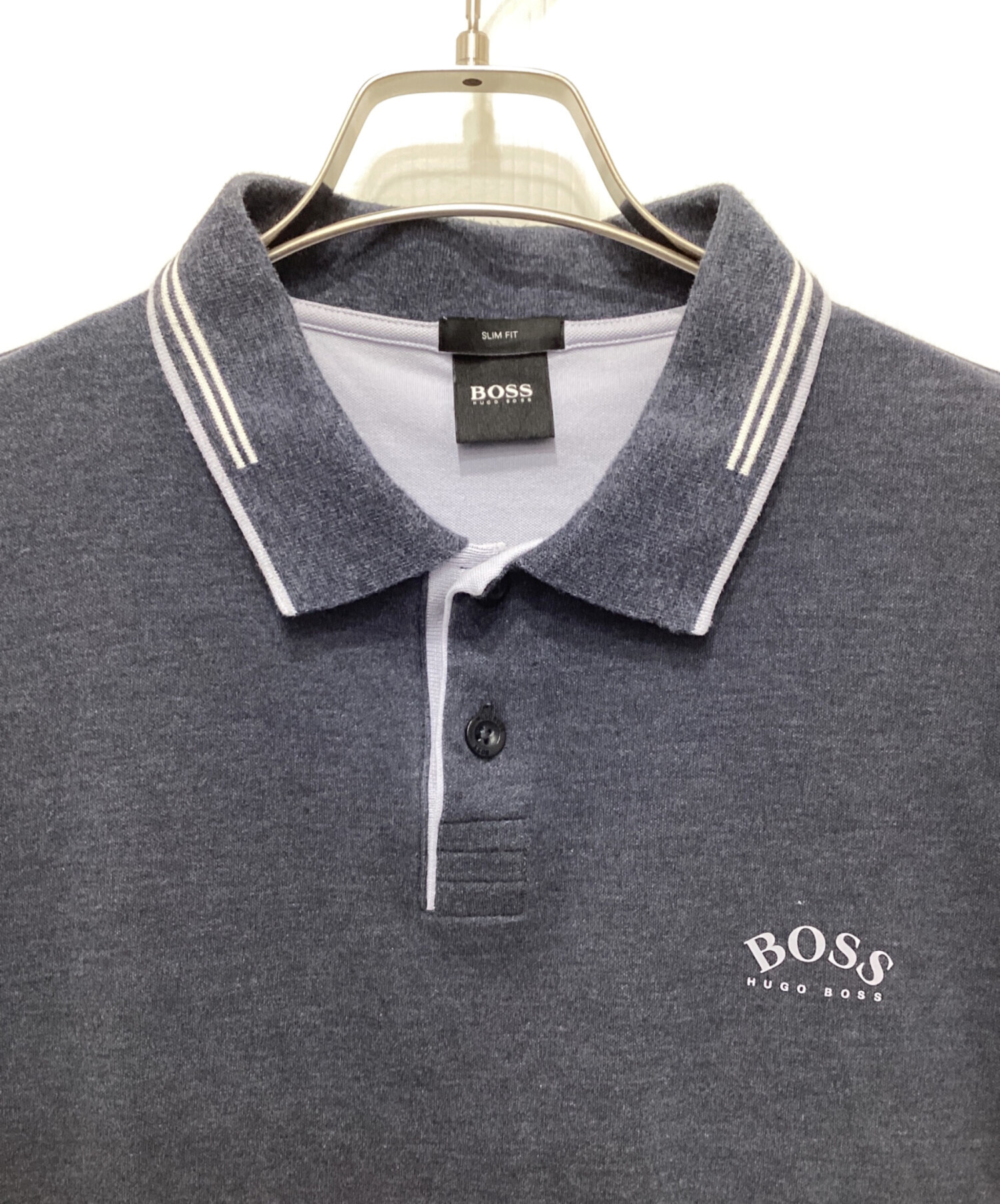 中古・古着通販】HUGO BOSS (ヒューゴ ボス) ポロシャツ ネイビー