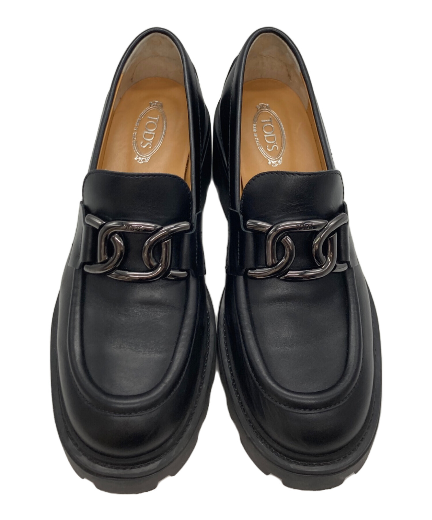 TOD'S ブラックタッセルローファー　37サイズ底材を変えてあります 中古・古着通販】TOD'S (トッズ) ローファー ブラック サイズ:37