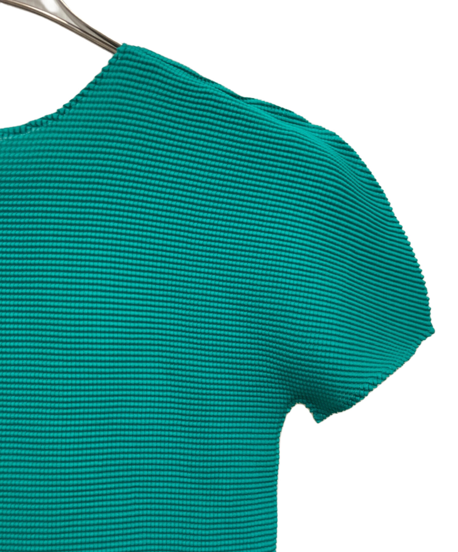 【中古】ミー イッセイミヤケ me ISSEY MIYAKE プリーツ ハイネック ブラウスカットソー マルチカラー【サイズ表記なし（Mサイズ位）】【レディース】 中古・古着通販】me ISSEY MIYAKE (ミーイッセイ ミヤケ) ハイネック