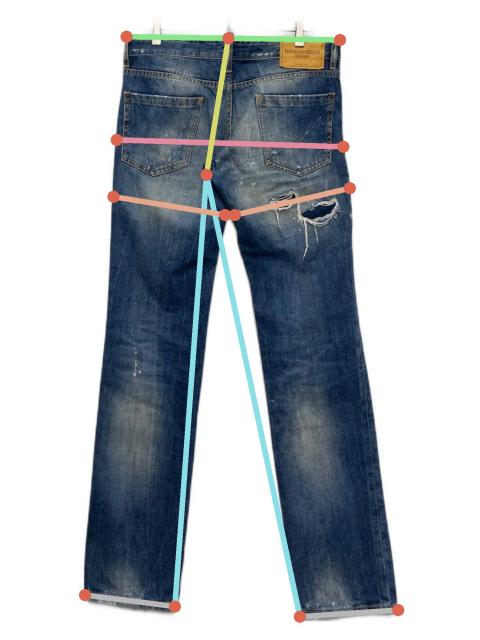 中古・古着通販】DSQUARED2 (ディースクエアード) ダメージジーンズ