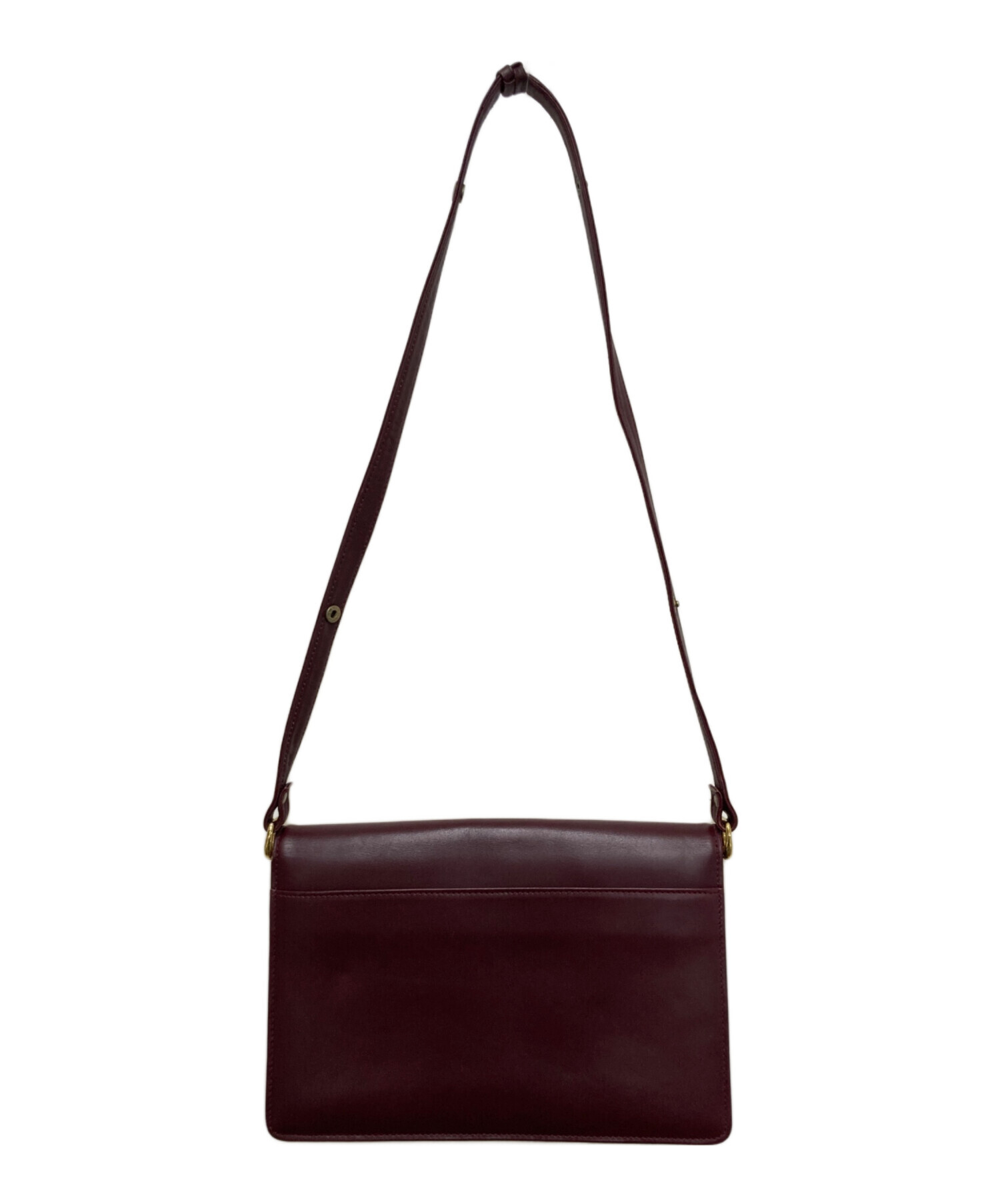 断捨離　カルティエ　Cartier ショルダーバッグ 中古・古着通販】Cartier (カルティエ) ショルダーバッグ ボルドー