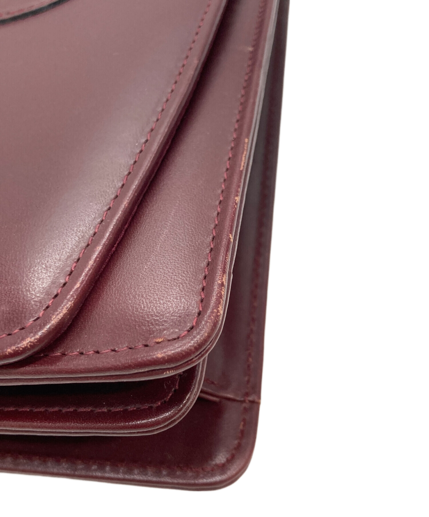 中古・古着通販】Cartier (カルティエ) ショルダーバッグ ボルドー