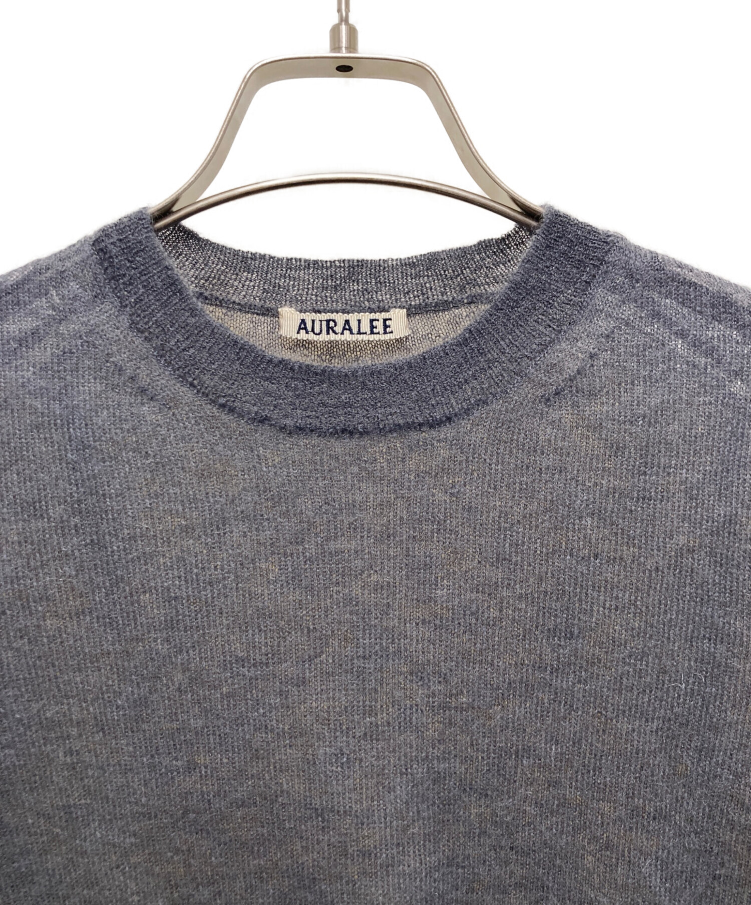 中古・古着通販】AURALEE (オーラリー) KID MOHAIR SHEER KNIT TEE