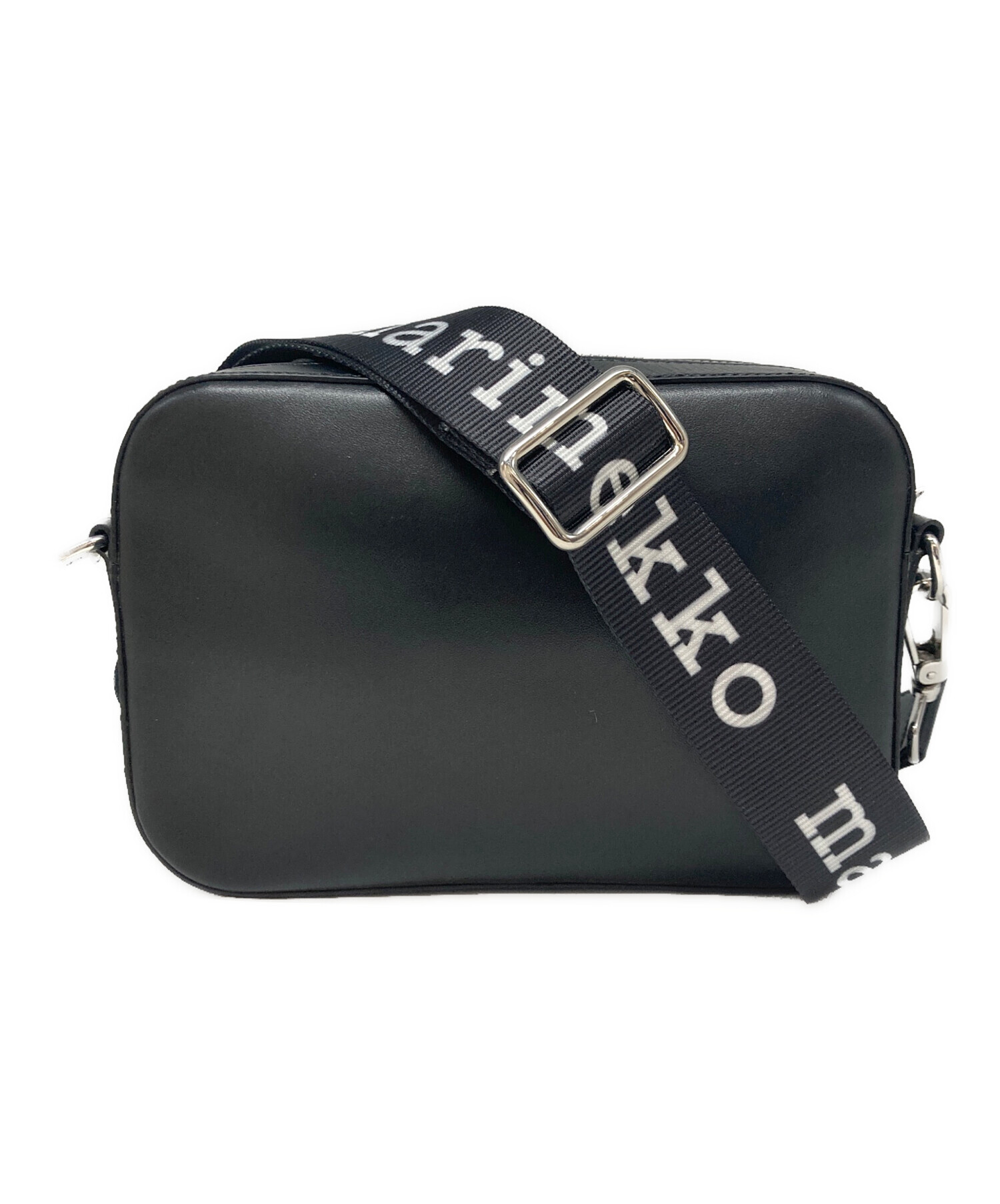 marimekko マリメッコ ショルダーバッグ  黒 【古着】【中古】【送料無料】 marimekko - marimekko マリメッコ ショルダーバッグ 黒 【古着