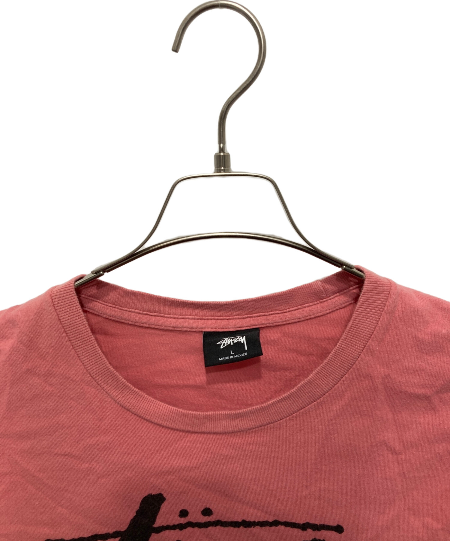 中古・古着通販】stussy (ステューシー) プリントTシャツ ピンク