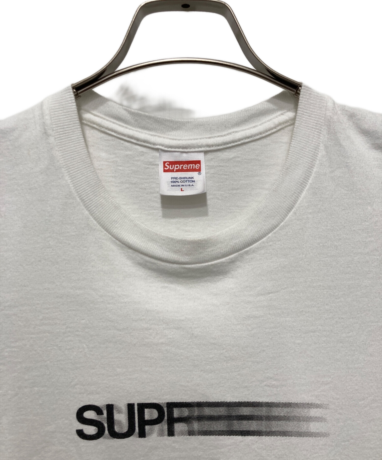 中古・古着通販】SUPREME (シュプリーム) Motion Logo Tee ホワイト 