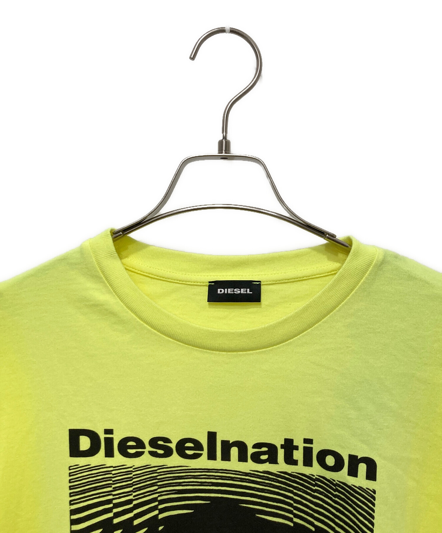 中古・古着通販】DIESEL (ディーゼル) プリントTシャツ イエロー 