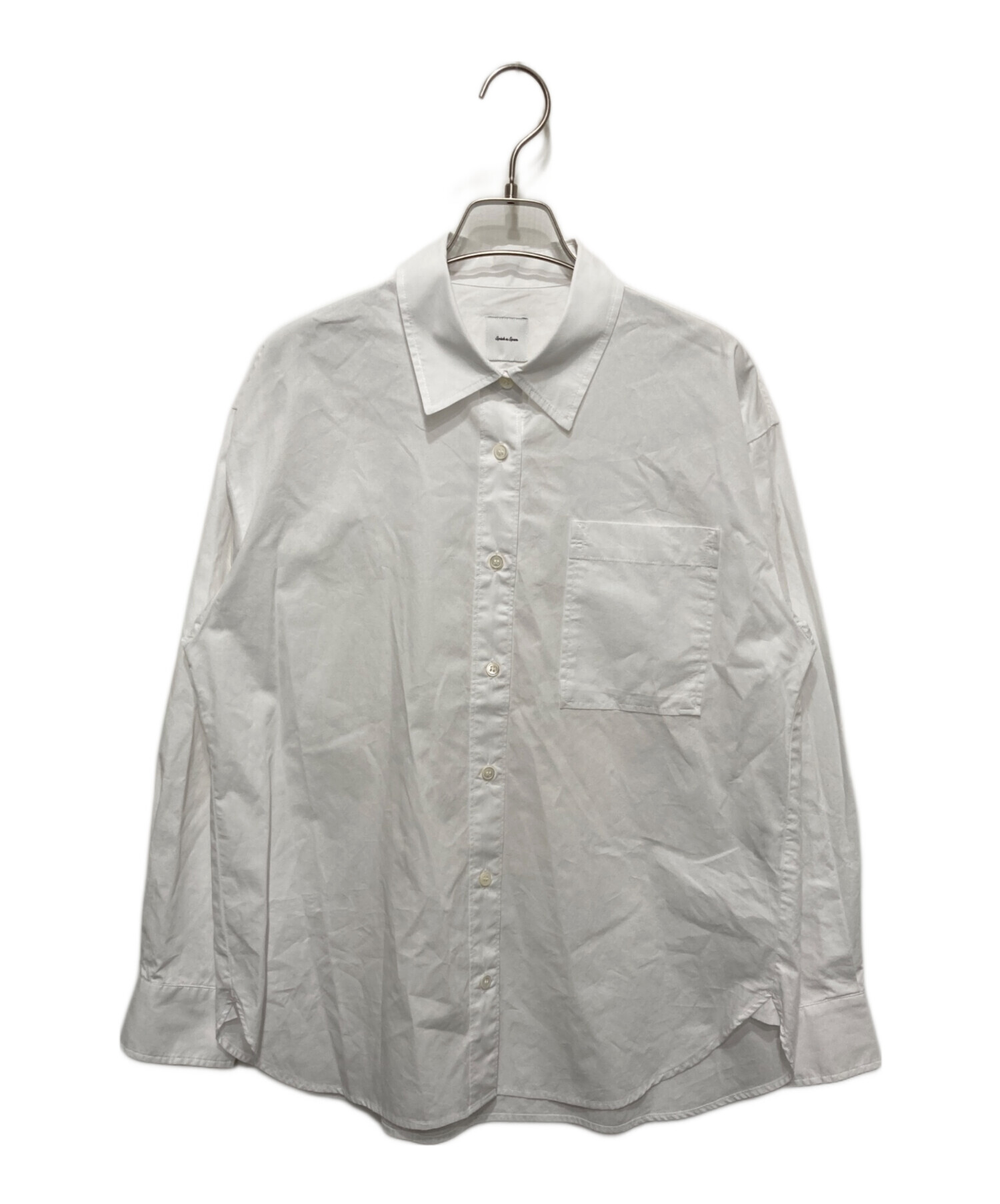 Spick and Span スピックアンドスパン カジュアルシャツ M 白 【古着】【中古】【送料無料】 中古・古着通販】Spick and Span (スピック＆スパン) 50コットン
