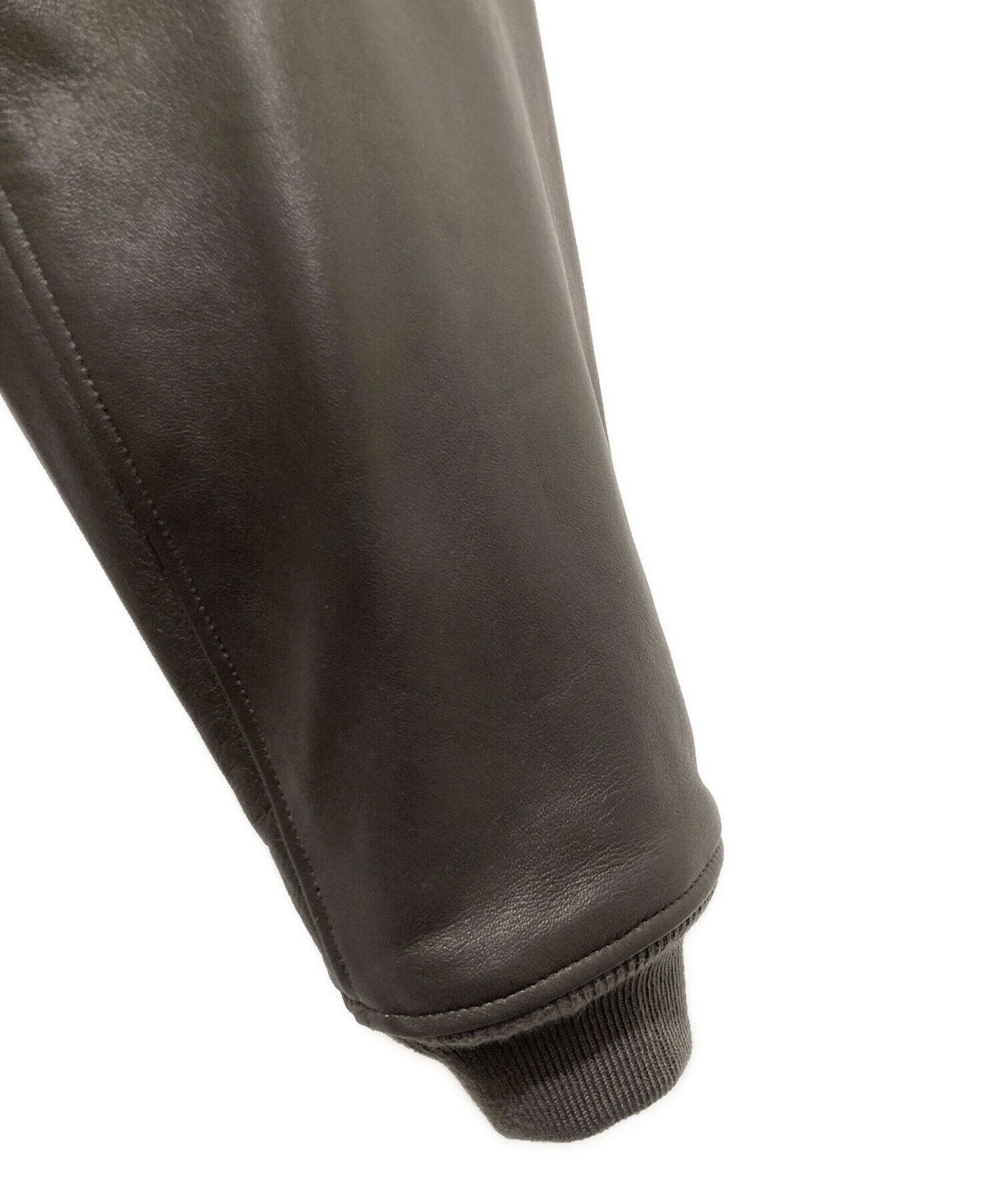 中古・古着通販】Schott (ショット) 別注MA-1レザージャケット グレー