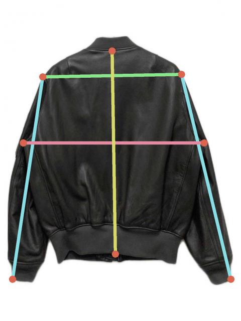 中古・古着通販】Schott (ショット) 別注MA-1レザージャケット グレー