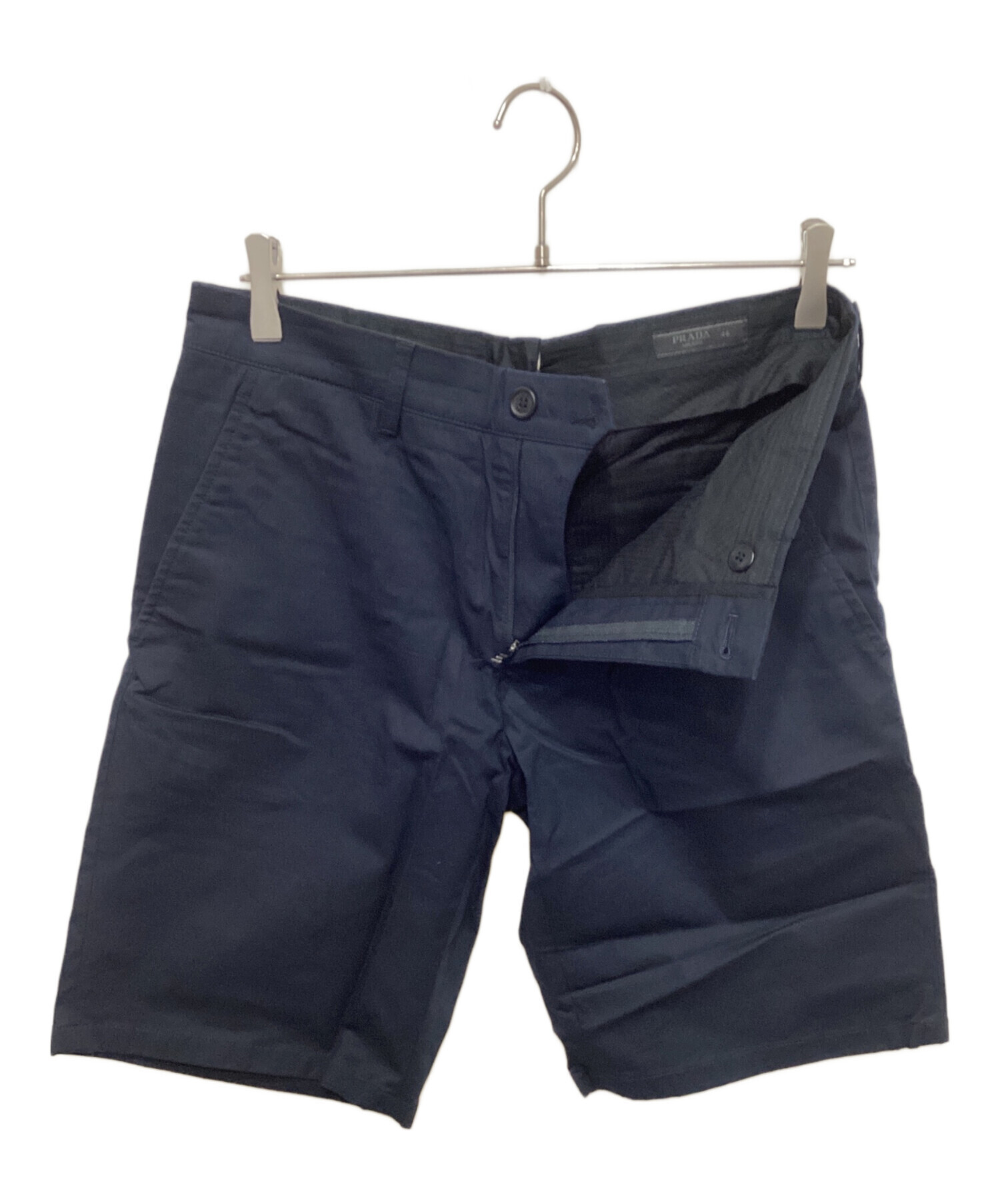 中古・古着通販】PRADA (プラダ) ハーフパンツ ネイビー サイズ:46