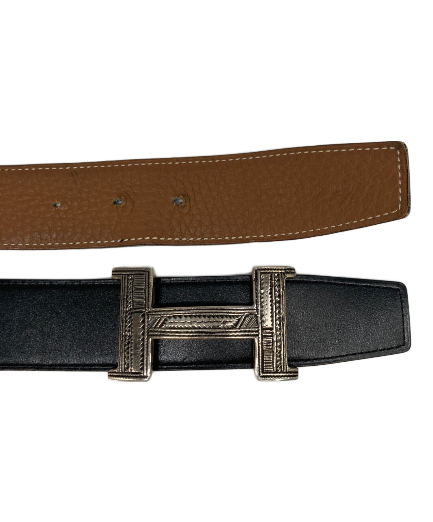 中古・古着通販】HERMES (エルメス) トゥアレグHバックルベルト サイズ