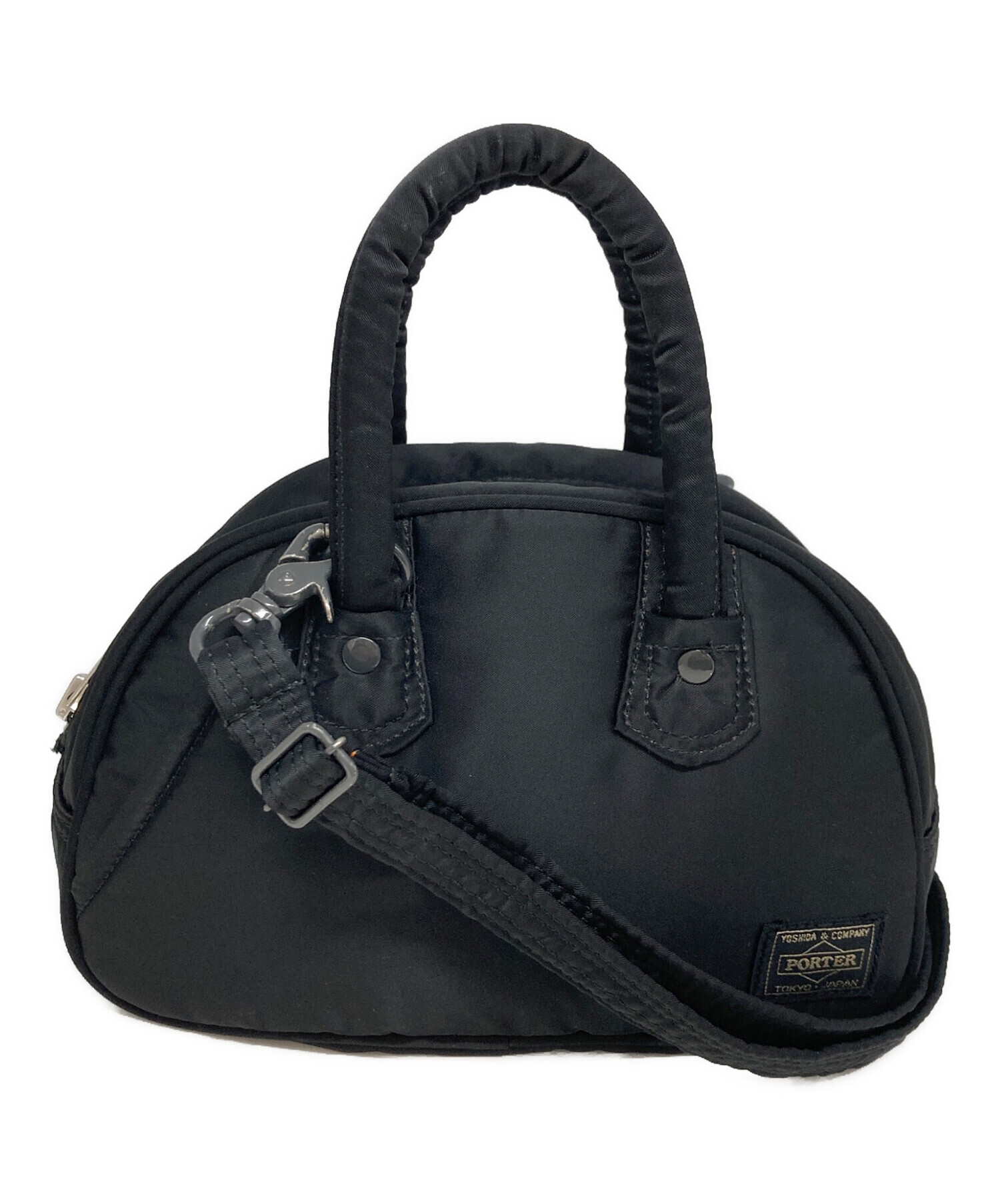 最終価格　ヘッドポーター HEAD PORTER 小型ボストンバッグ ブラック 中古・古着通販】HEAD PORTER (ヘッドポーター) 2WAYミニボストン