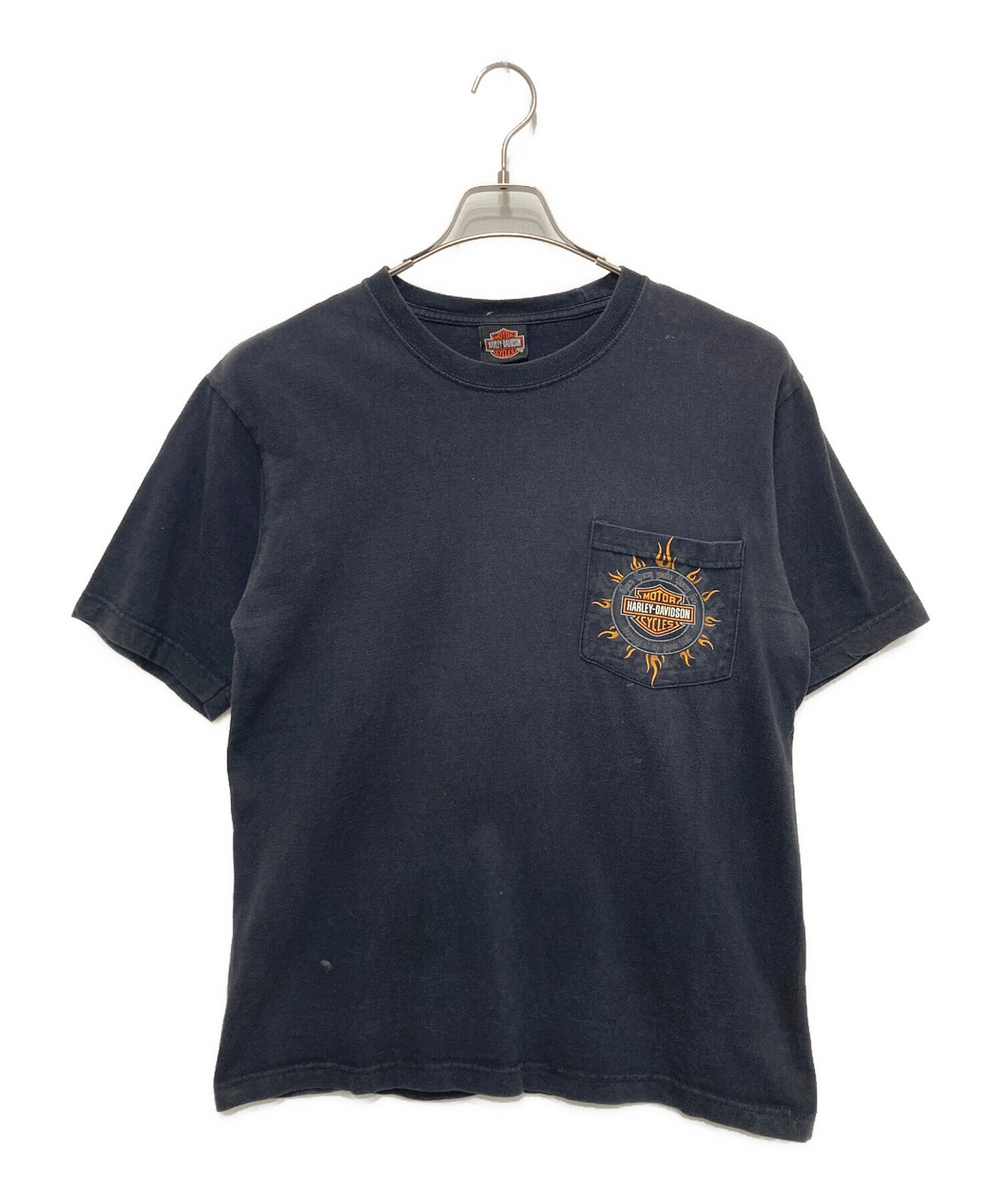 【M】00s USA製 Harley-Davidson ポケットTシャツ ペンキ 中古・古着通販】HARLEY-DAVIDSON (ハーレーダビッドソン) 00's