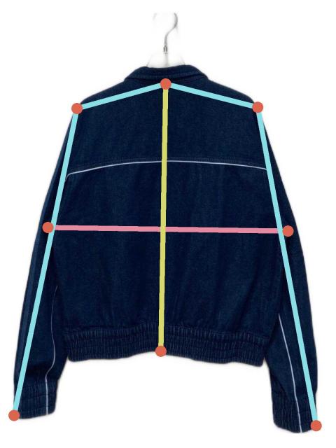中古・古着通販】adidas (アディダス) DENIM TRACK TOP インディゴ